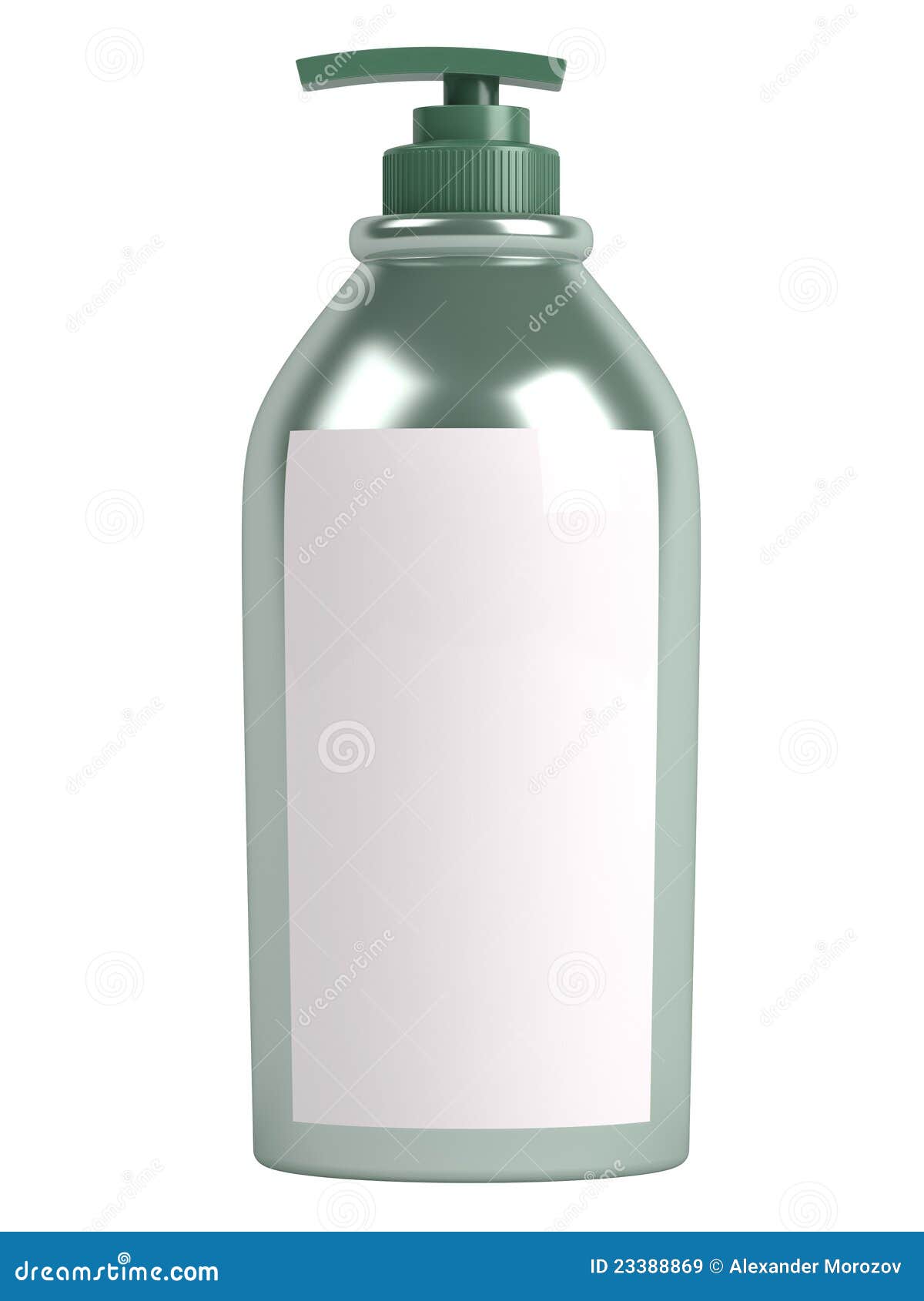 Green shampoo bottle stock illustration. Illustration of isolation