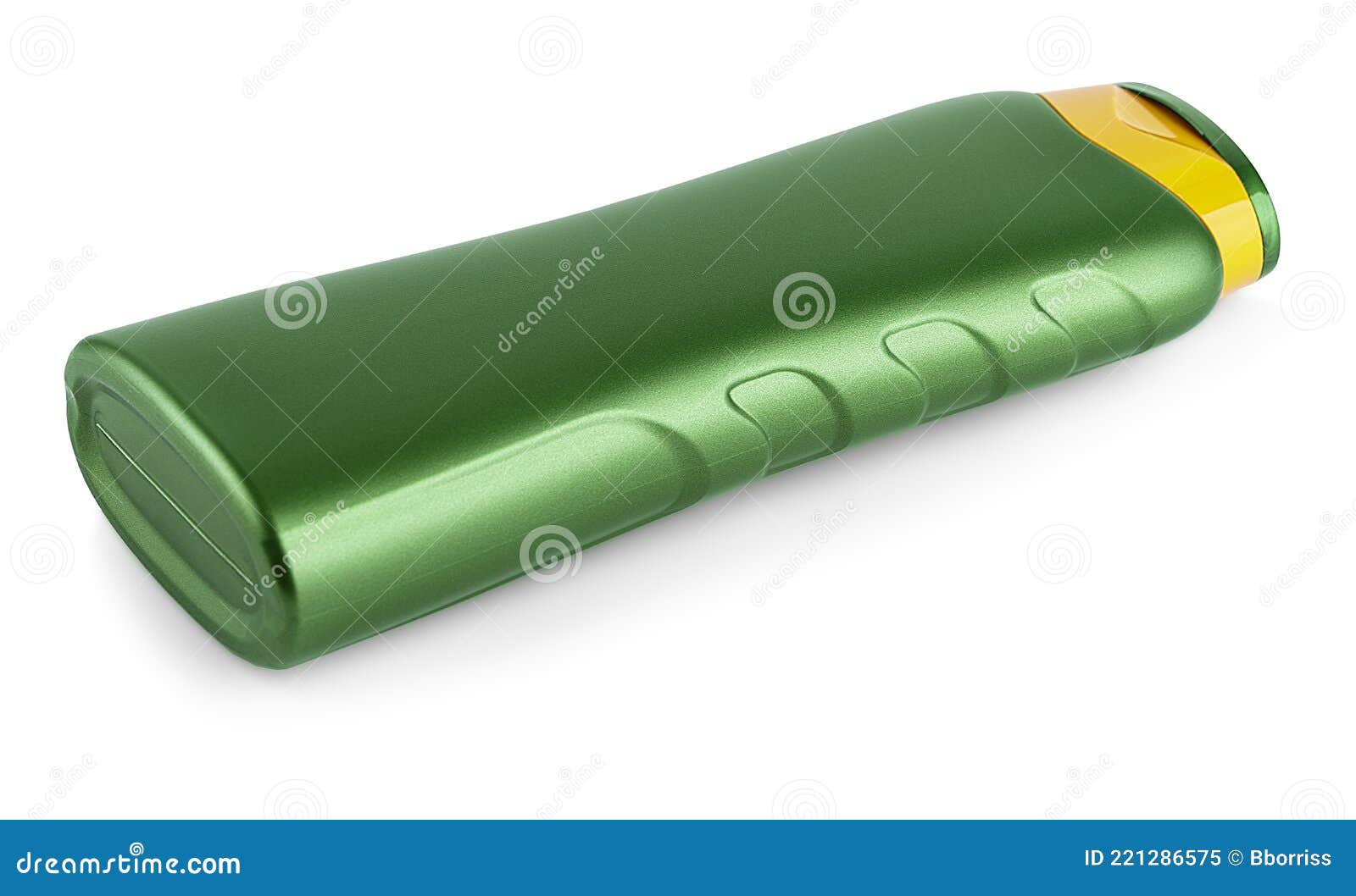 Green Shampoo Bottle Isolated on White Background Stock Image Image