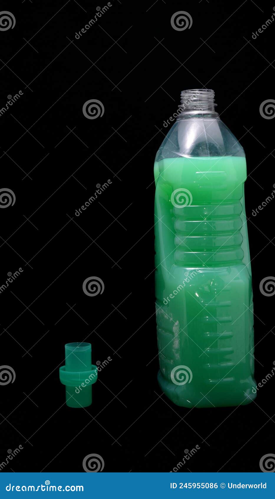 Green Shampoo Bottle stock photo. Image of merchandise 245955086