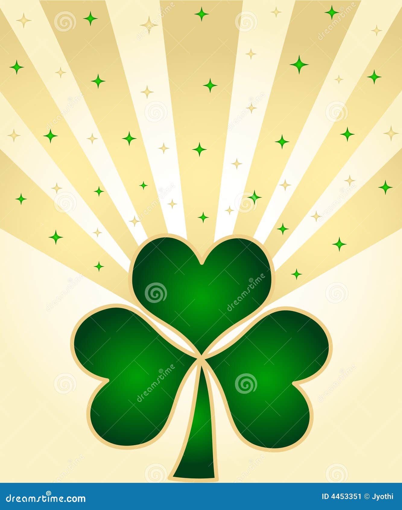 Green shamrocks stock illustration. Illustration of border - 4453351