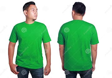 Green Shirt Mockup Template Stock Photo - Image of print, outfit: 106128330
