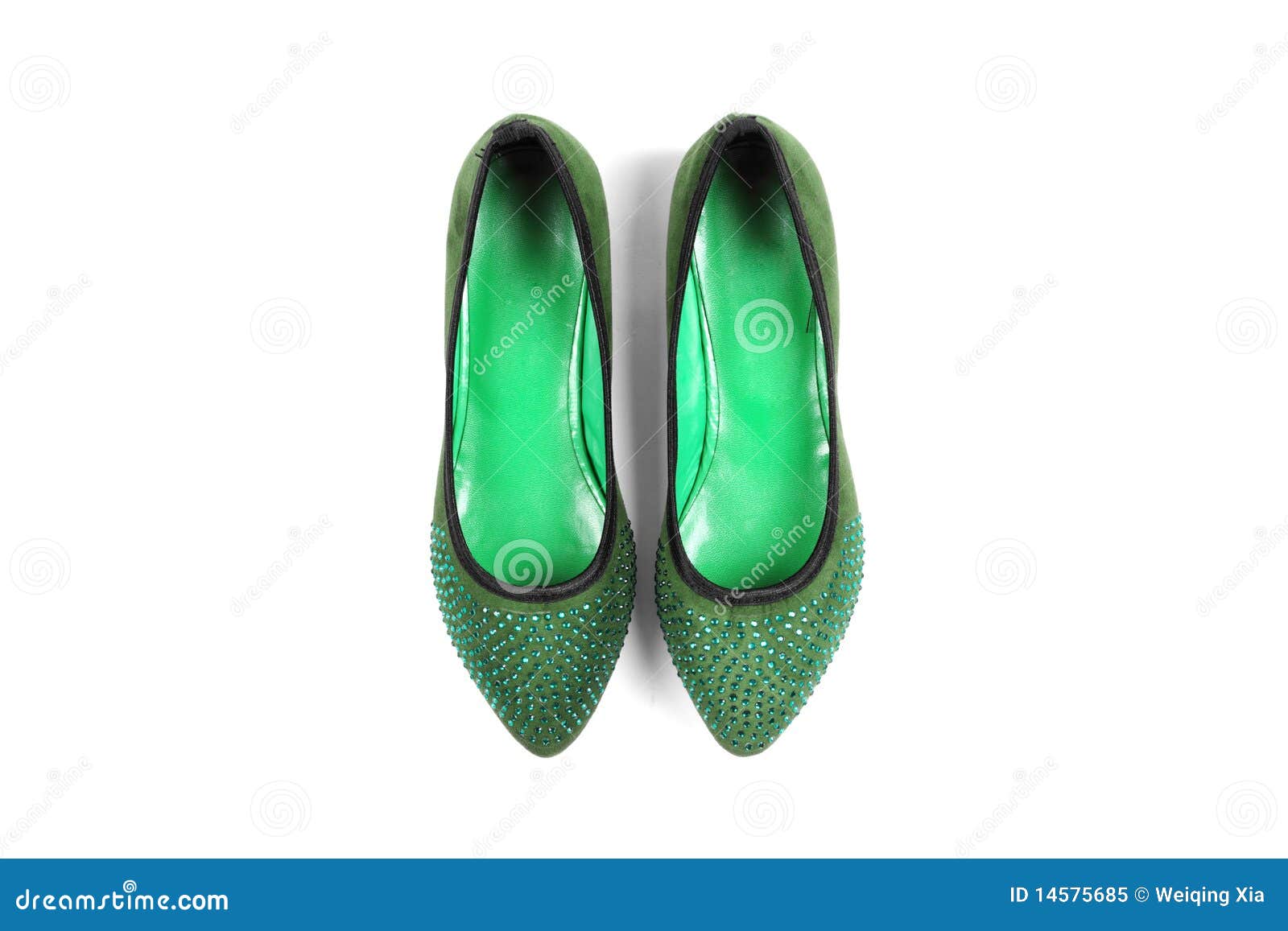 Green shoes stock image. Image of pair, shiny, femininity 14575685