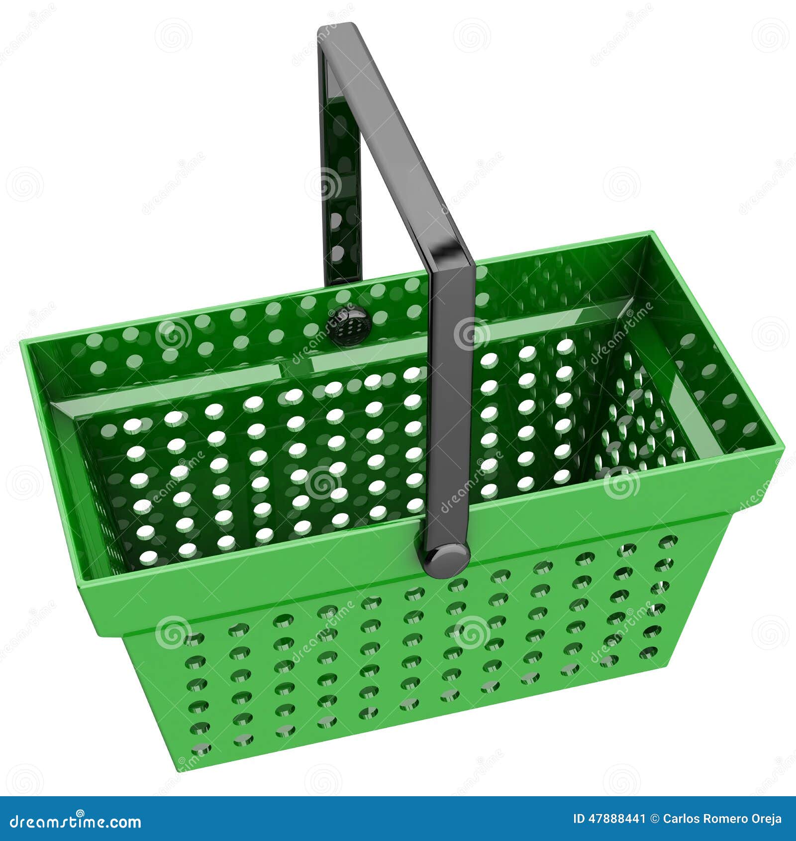 Green shopping basket stock illustration. Illustration of market 47888441
