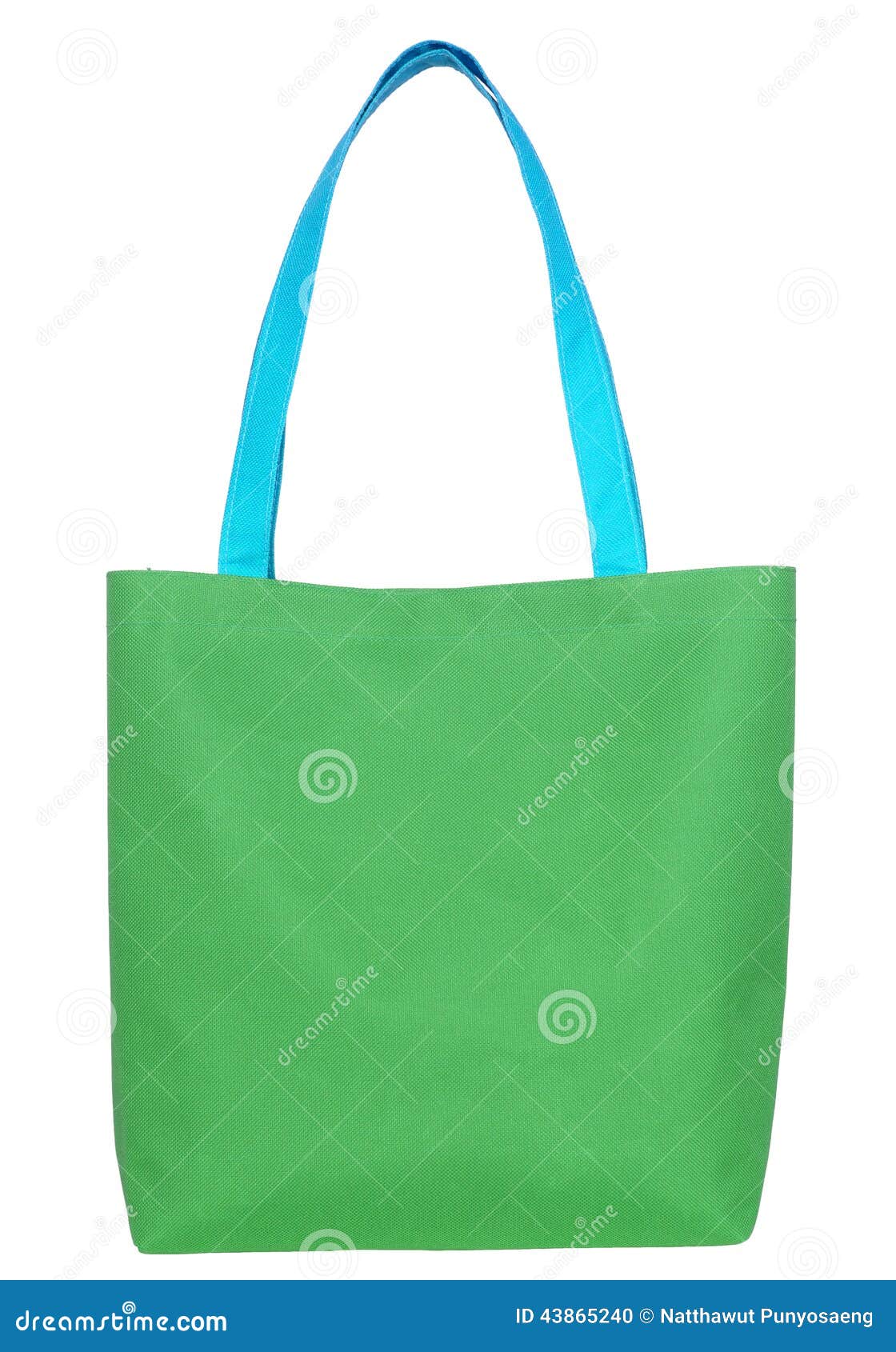 Green shopping fabric bag stock photo. Image of cotton 43865240