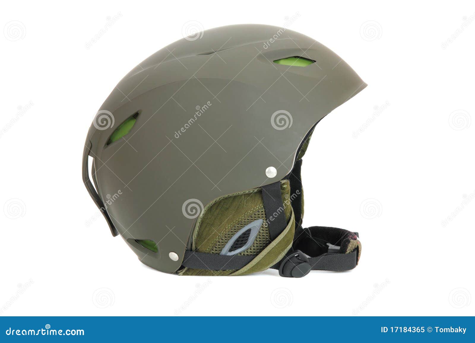 Green ski helmet stock image. Image of protection, risk 17184365