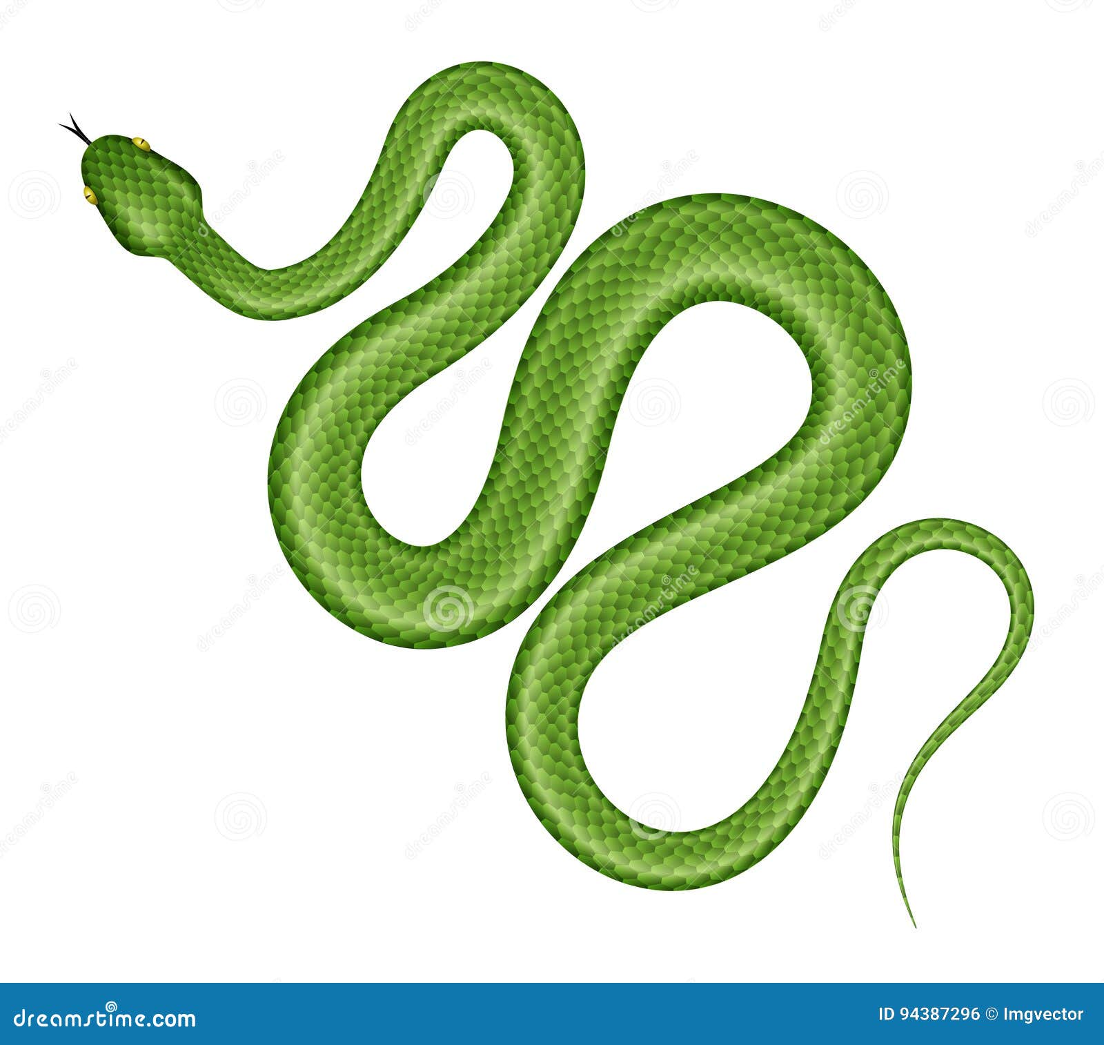 Green Mamba Animal. AI Generated. Royalty-Free Illustration ...