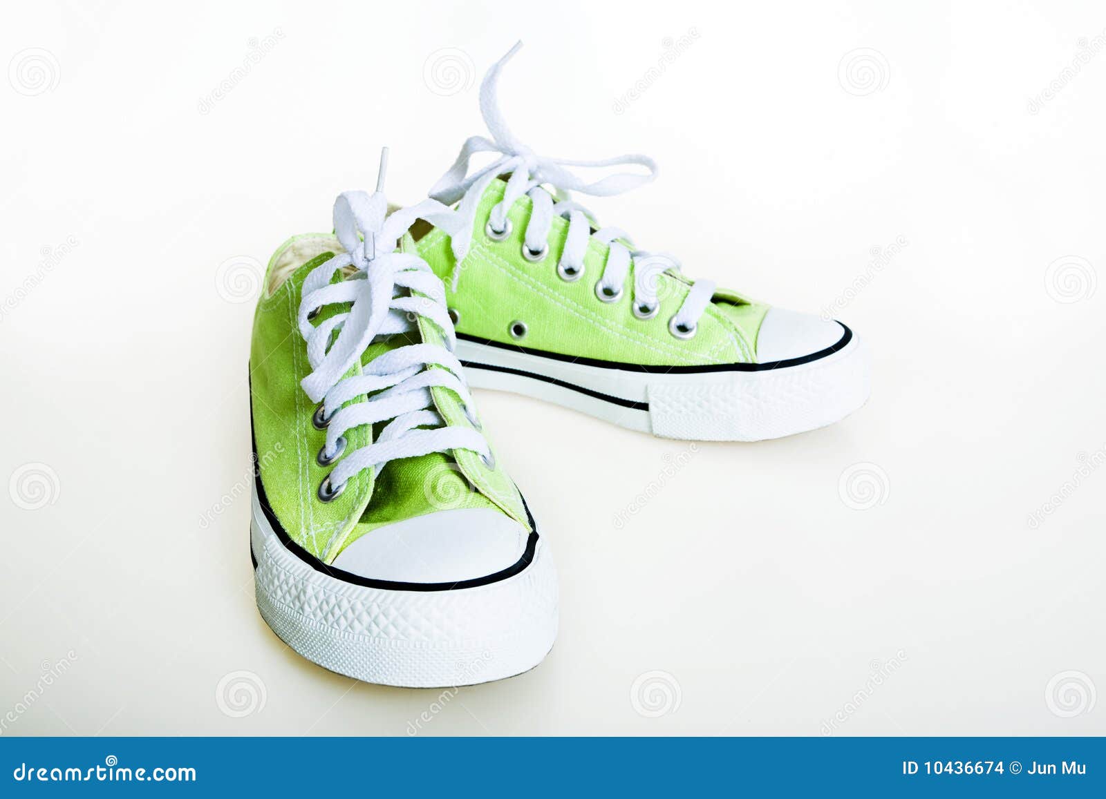 Green sneakers stock photo. Image of background, trendy - 10436674