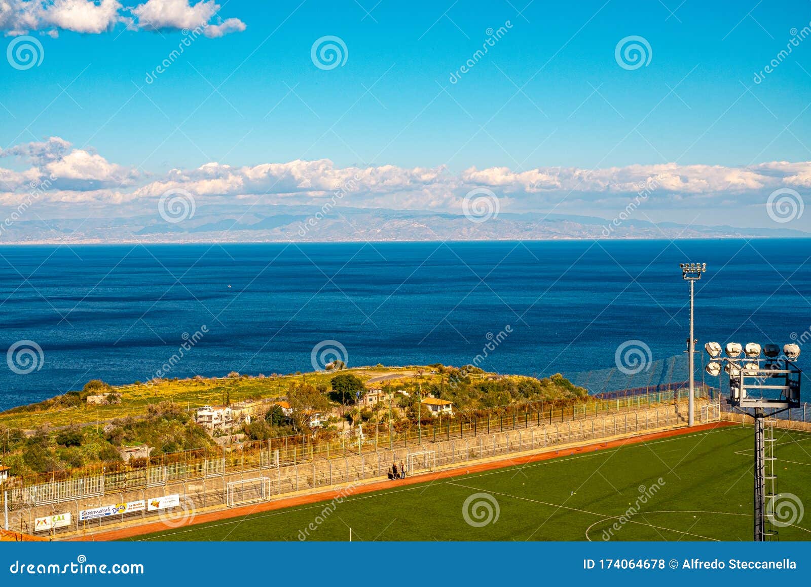 The green soccer field stock photo. Image of light, arena 174064678