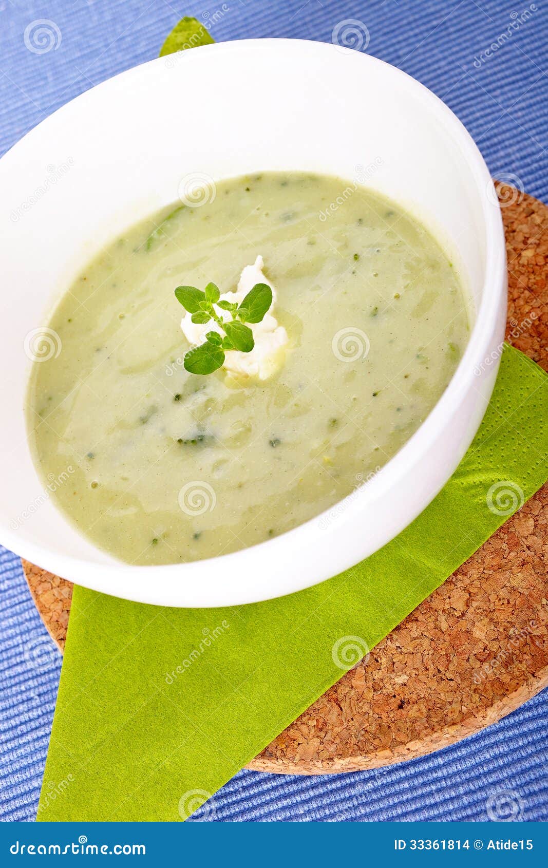 Green soup stock photo. Image of appetizer, diet, bowl 33361814