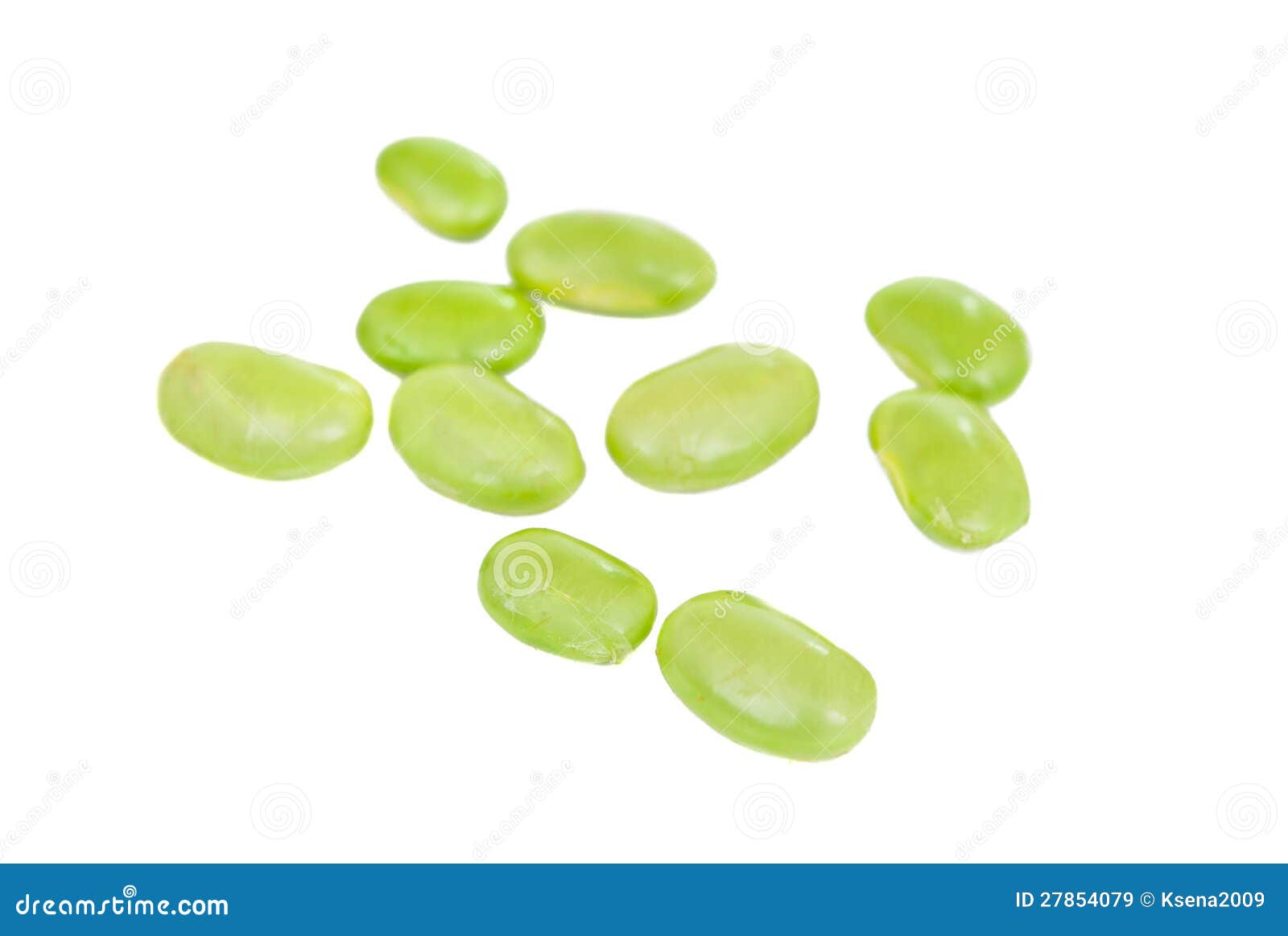 Green soybeans isolated stock image. Image of green, healthy 27854079