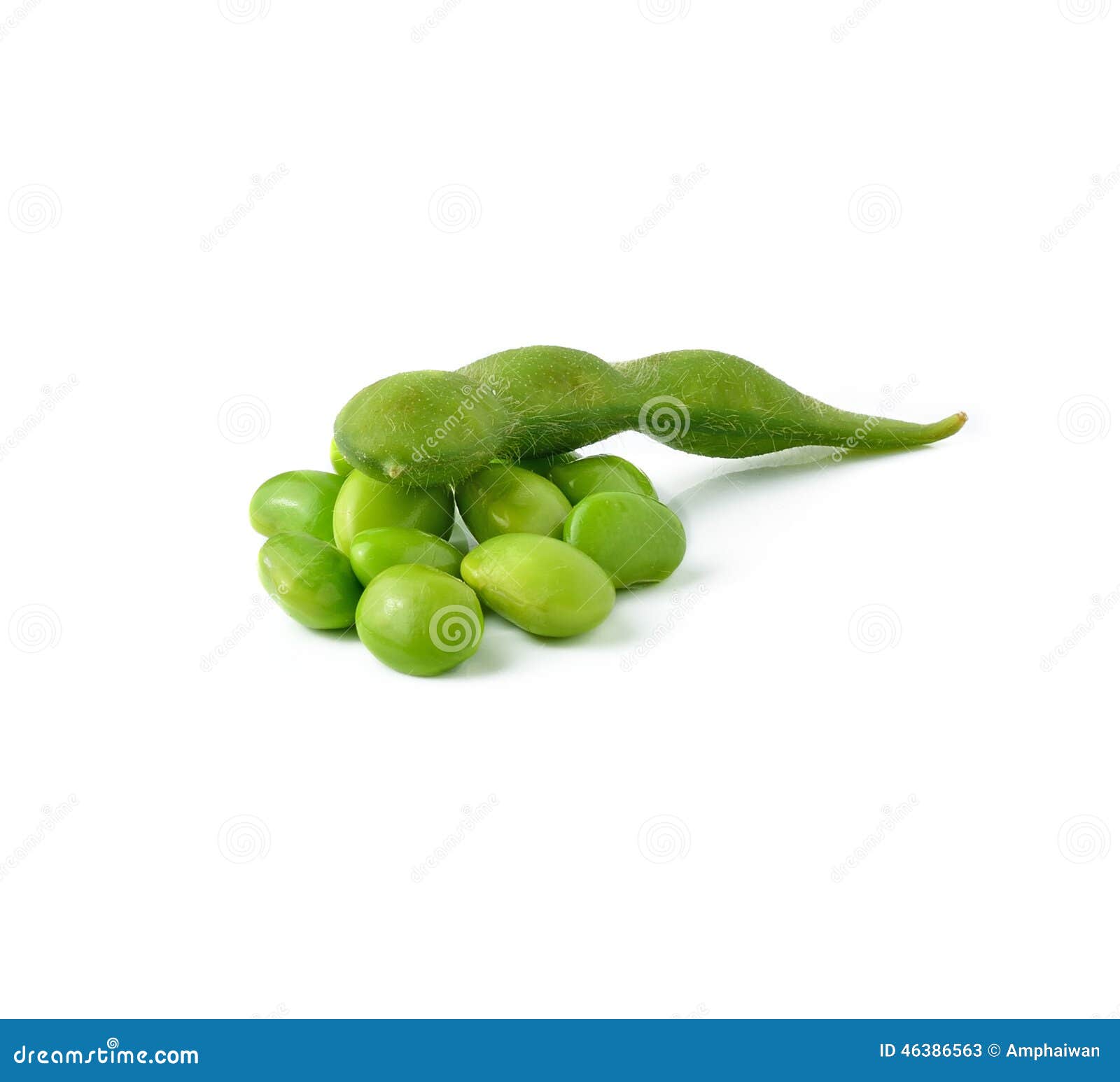 Green soybeans stock image. Image of healthy, cooked 46386563