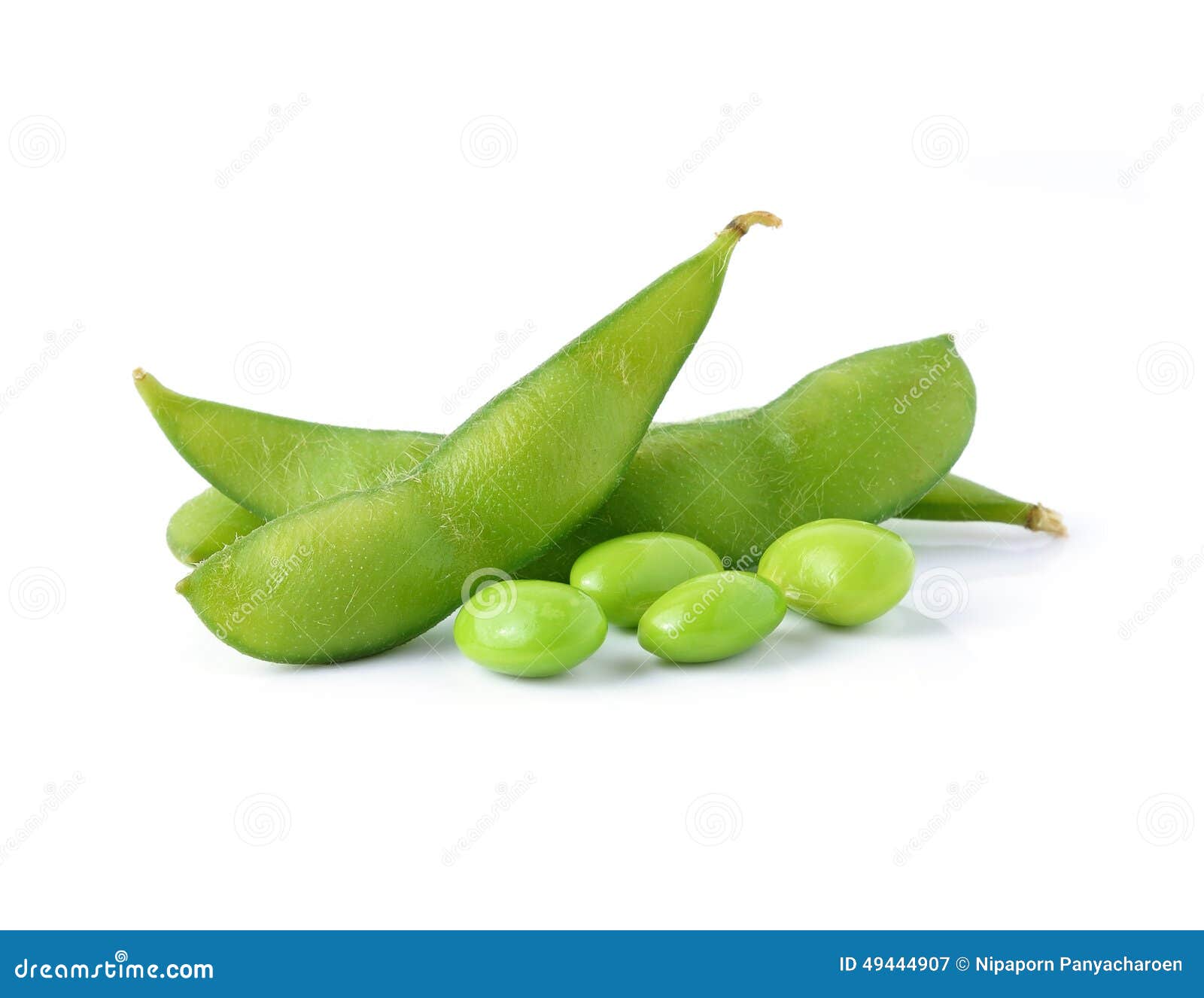Green soybeans stock image. Image of ingredients, fresh 49444907