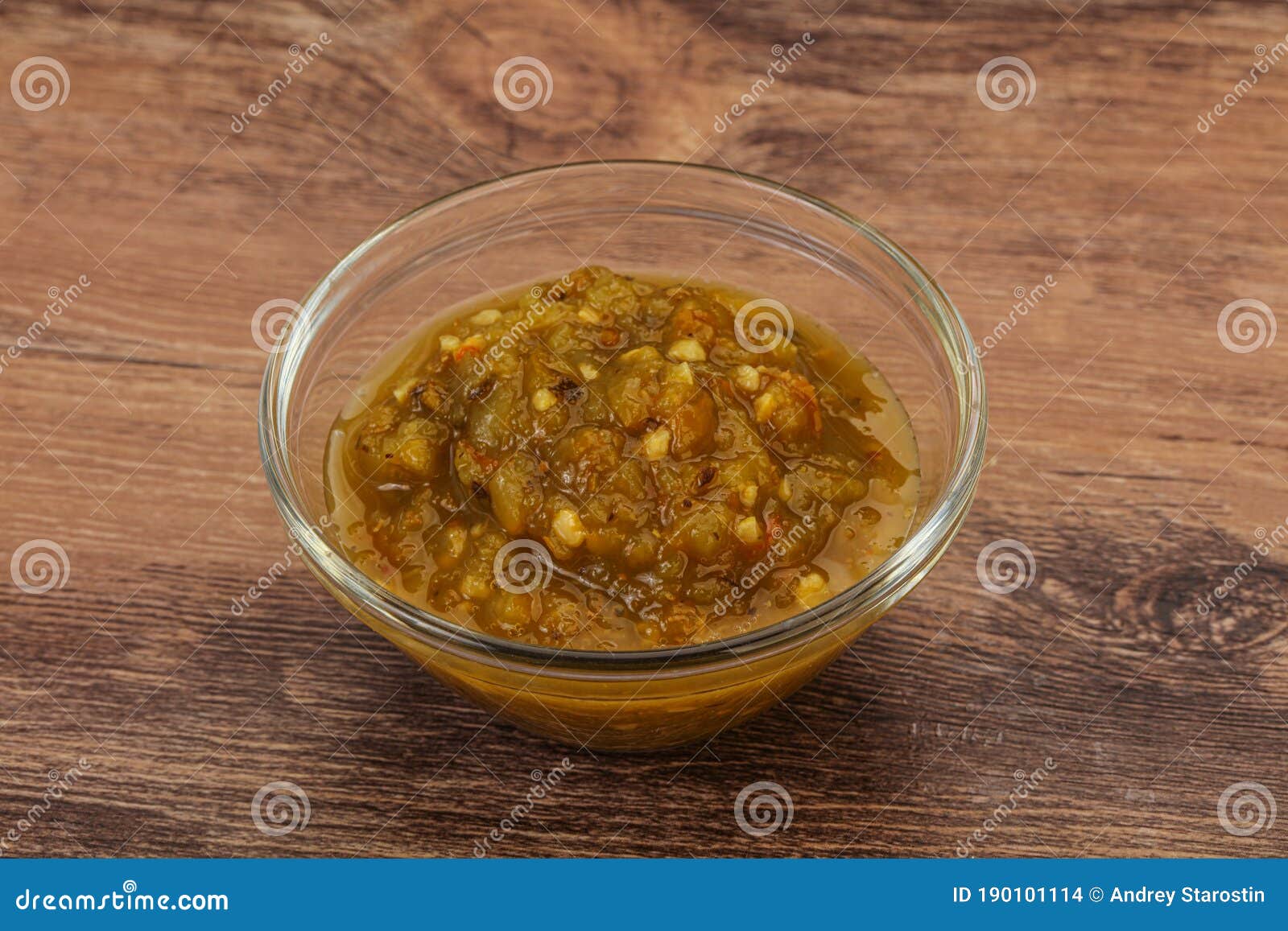 Green Spicy Sauce in the Bowl Stock Photo Image of table, traditional