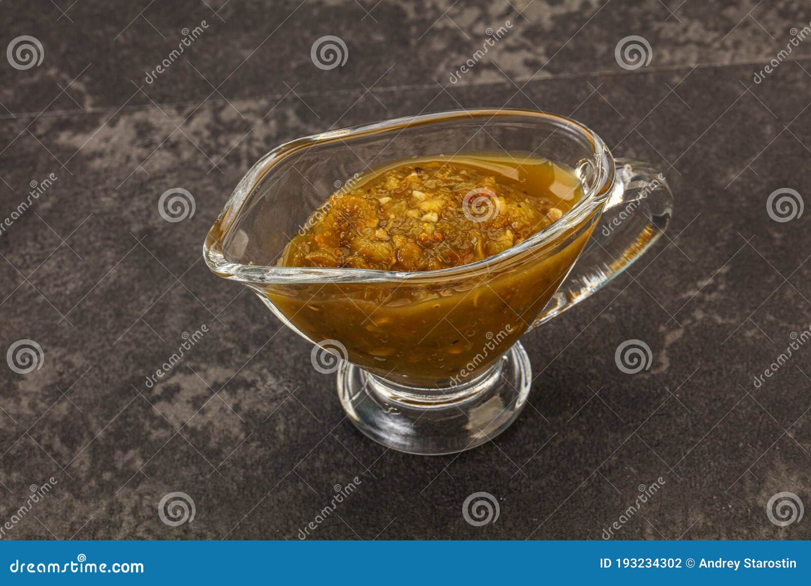 Green Spicy Sauce in the Bowl Stock Photo Image of background