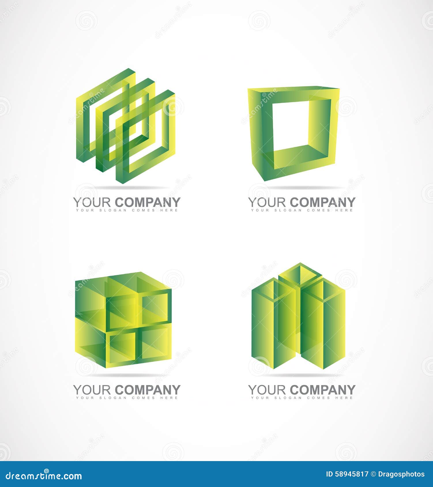 green square cube box