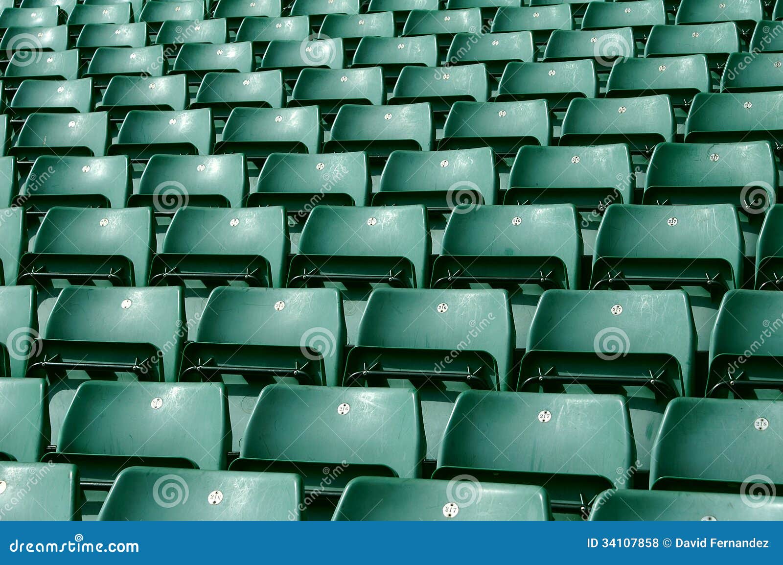 Green stadium seating stock photo. Image of colour, color 34107858