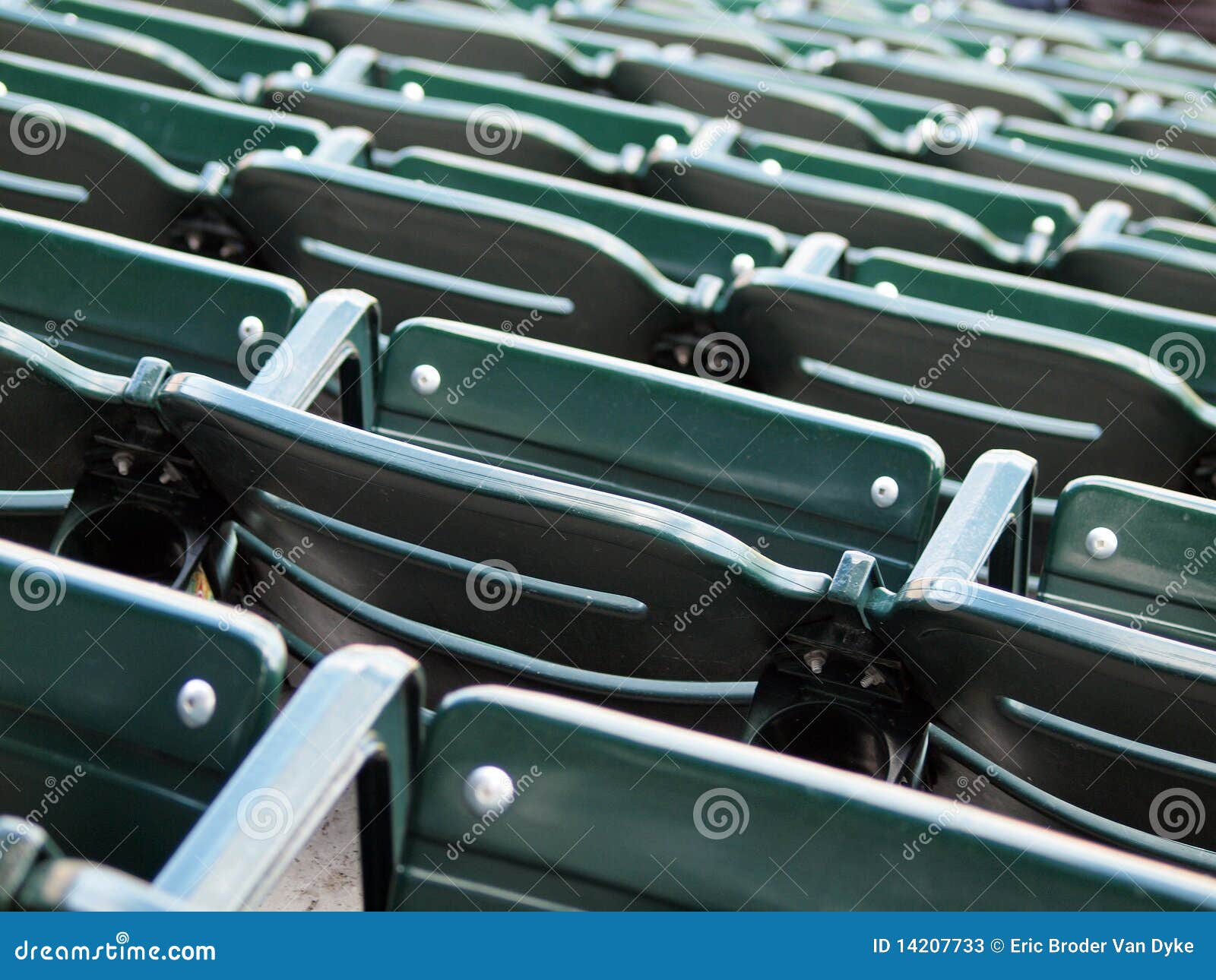 Green Stadium Seats stock image. Image of multiple, olympic 14207733