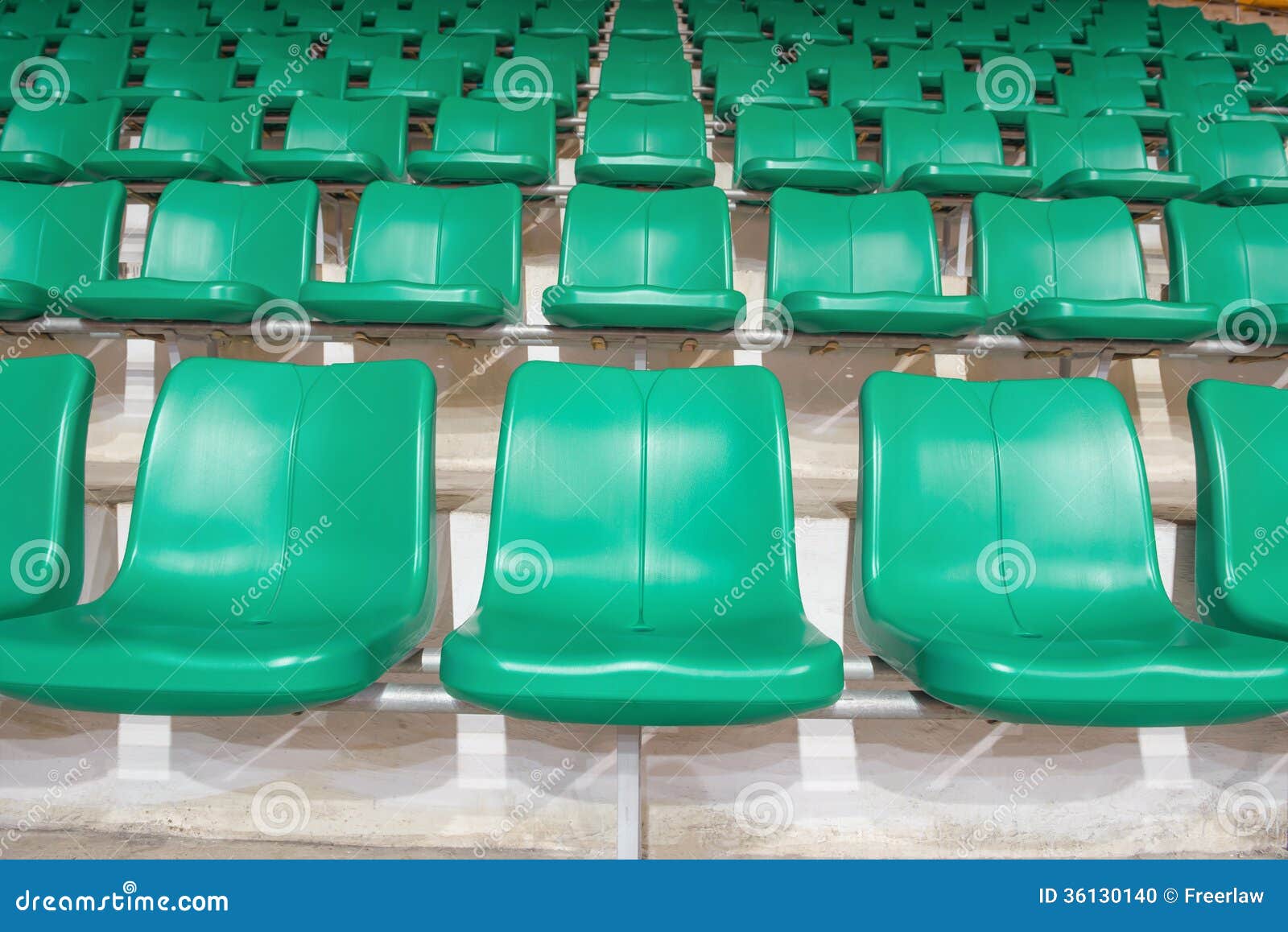 Green stadium seats stock photo. Image of plastic, seating 36130140