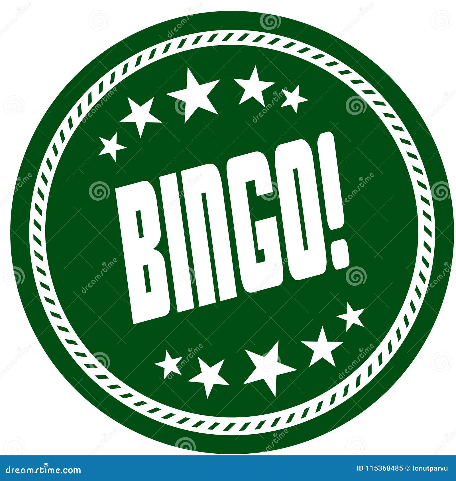 Green 5 Star Stamp with BINGO . Stock Illustration - Illustration of star,  alert: 115368485