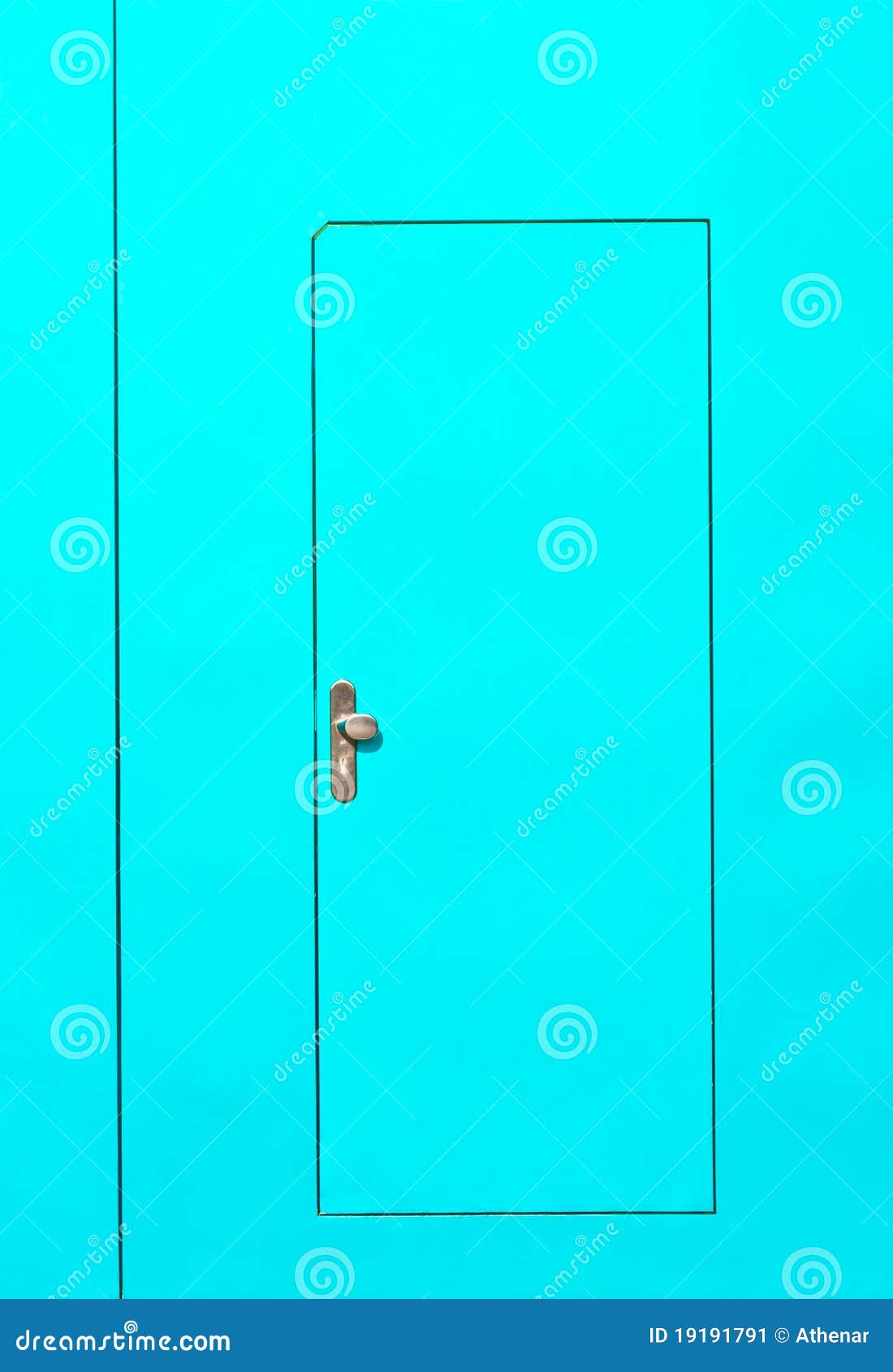 Green steel door stock image. Image of front, style, steel 19191791