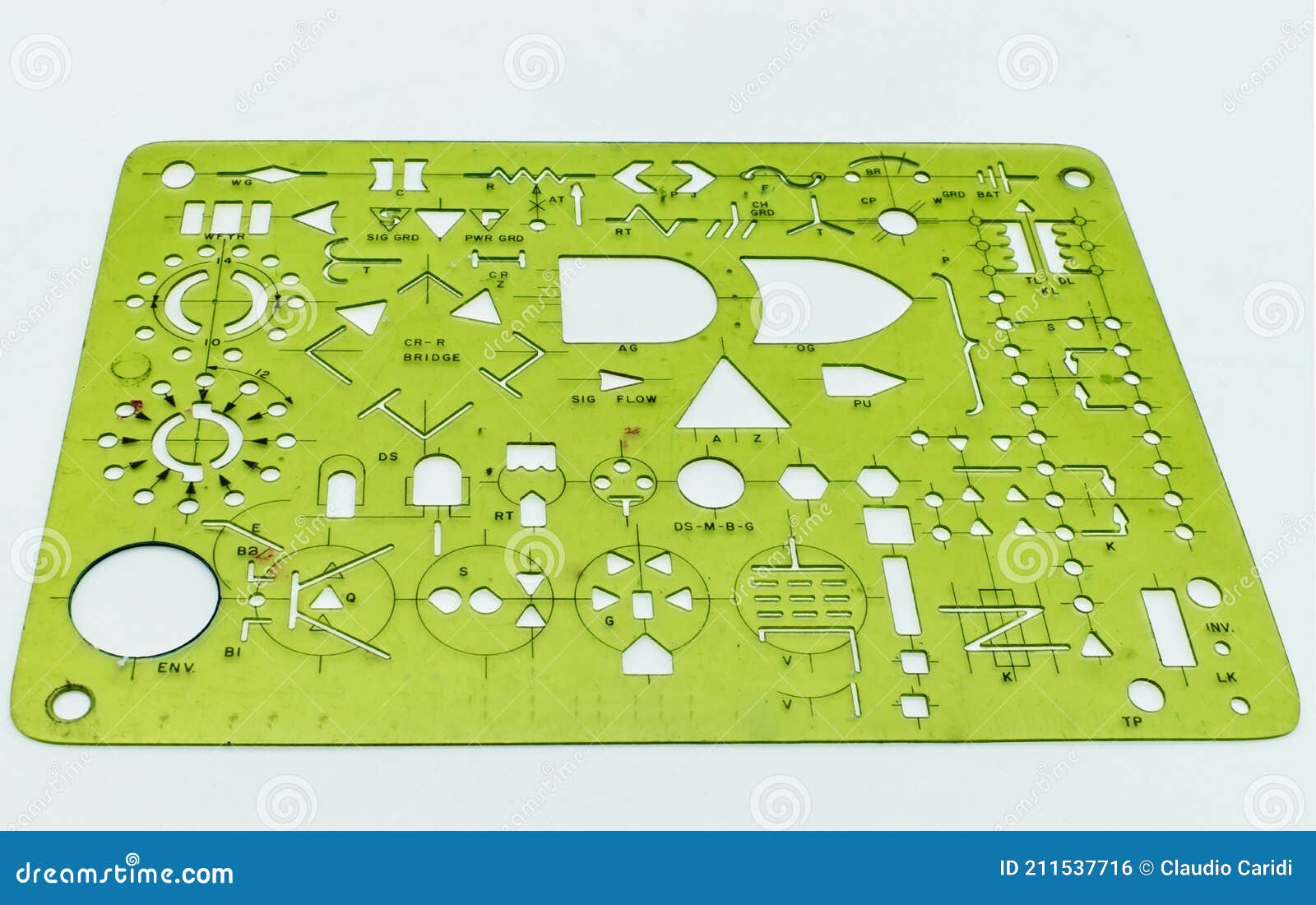 Green Stencil Isolated On White Background Stock Photo Image of
