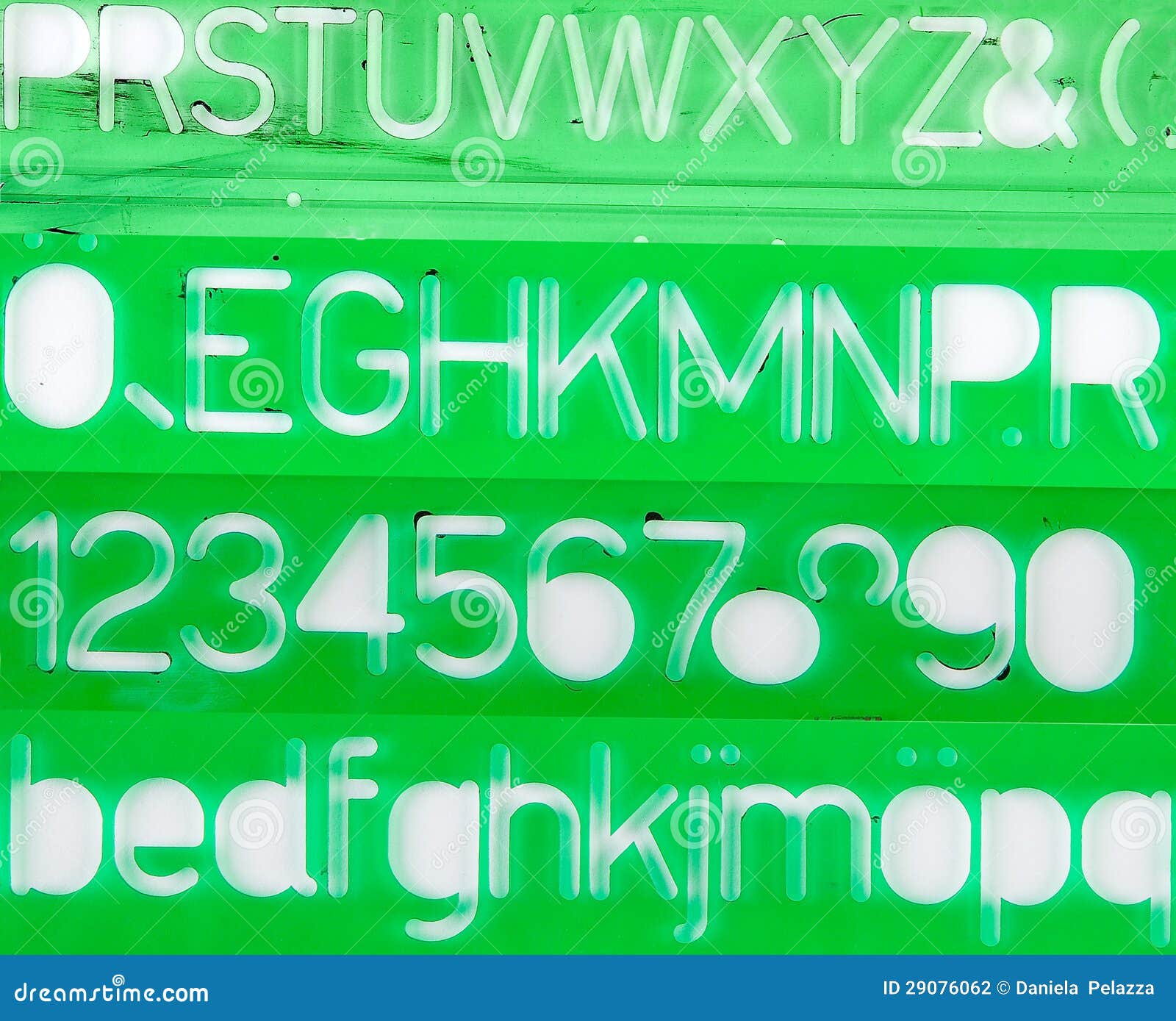 Green stencils stock photo. Image of board, drawing, retro 29076062