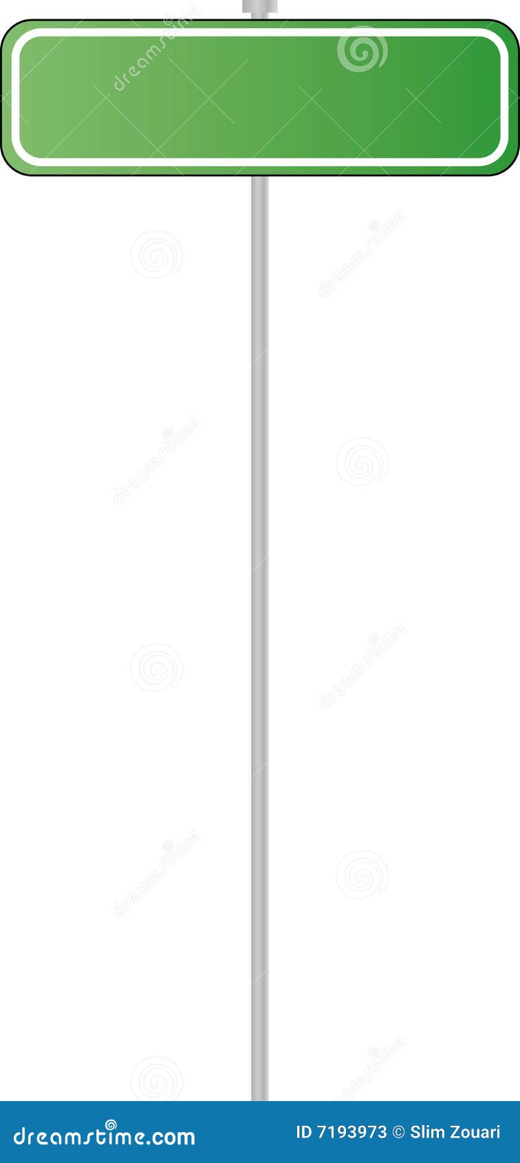 Green street sign stock illustration. Illustration of road 7193973
