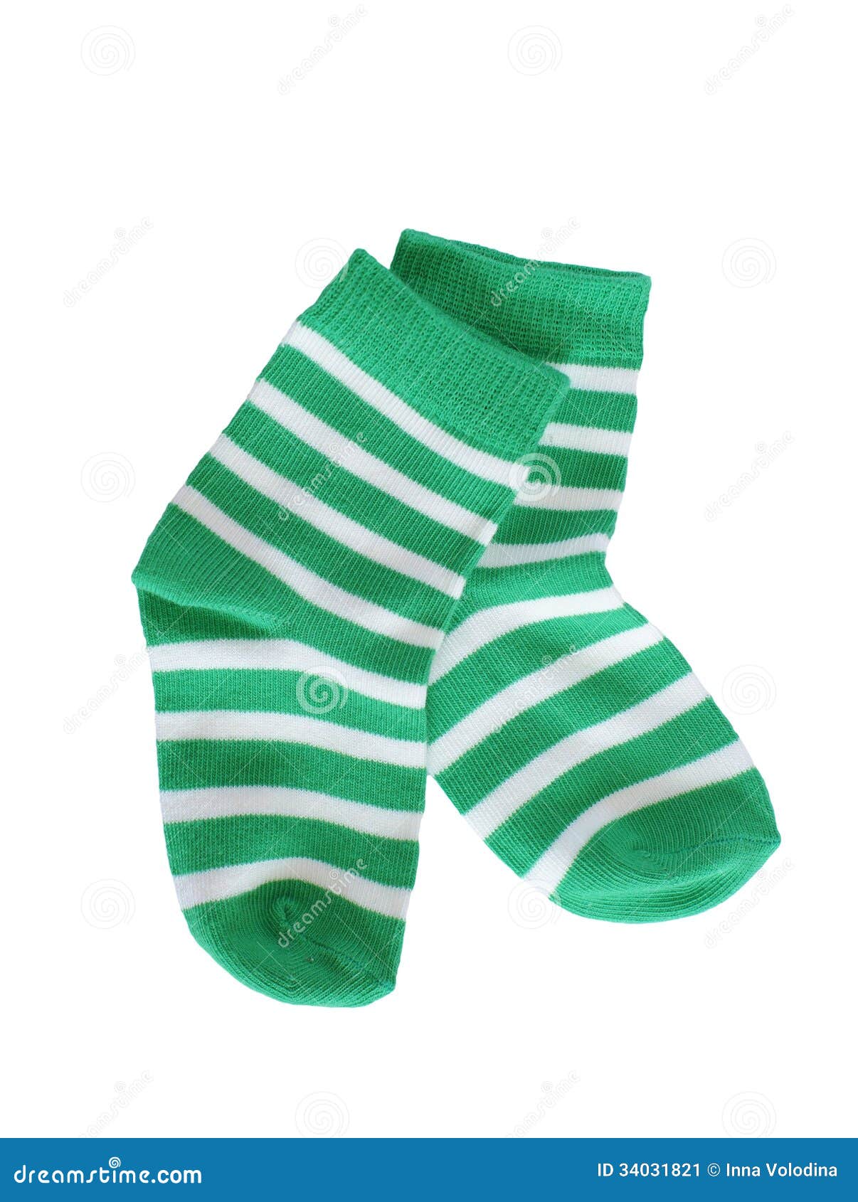 Green striped baby socks stock image. Image of small 34031821