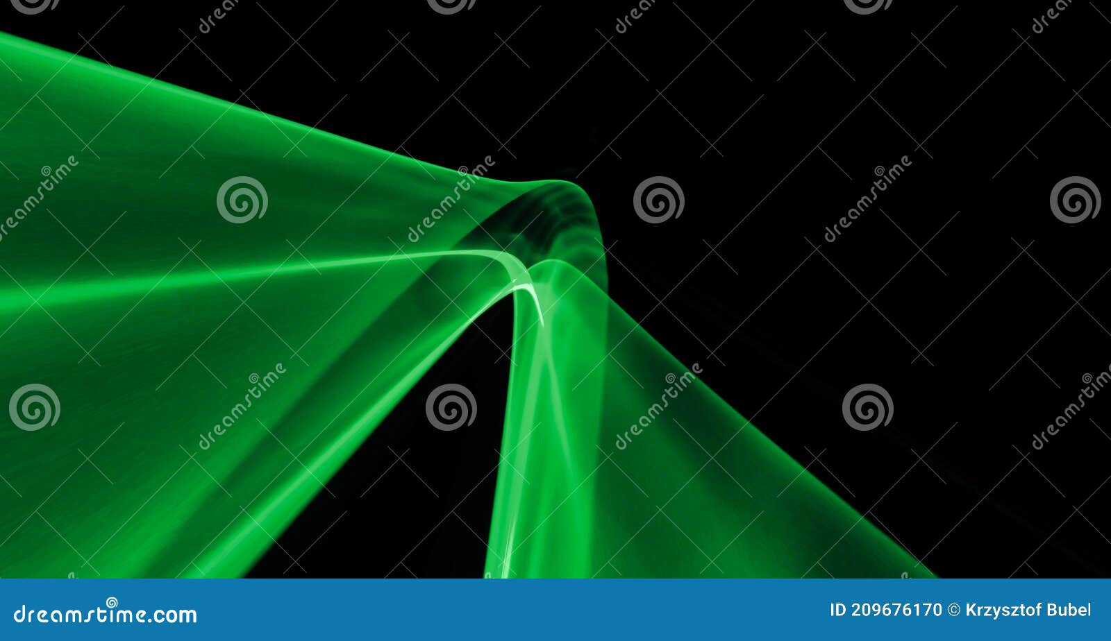 Green Stripes on a Black Background. Background Stock Photo Image of