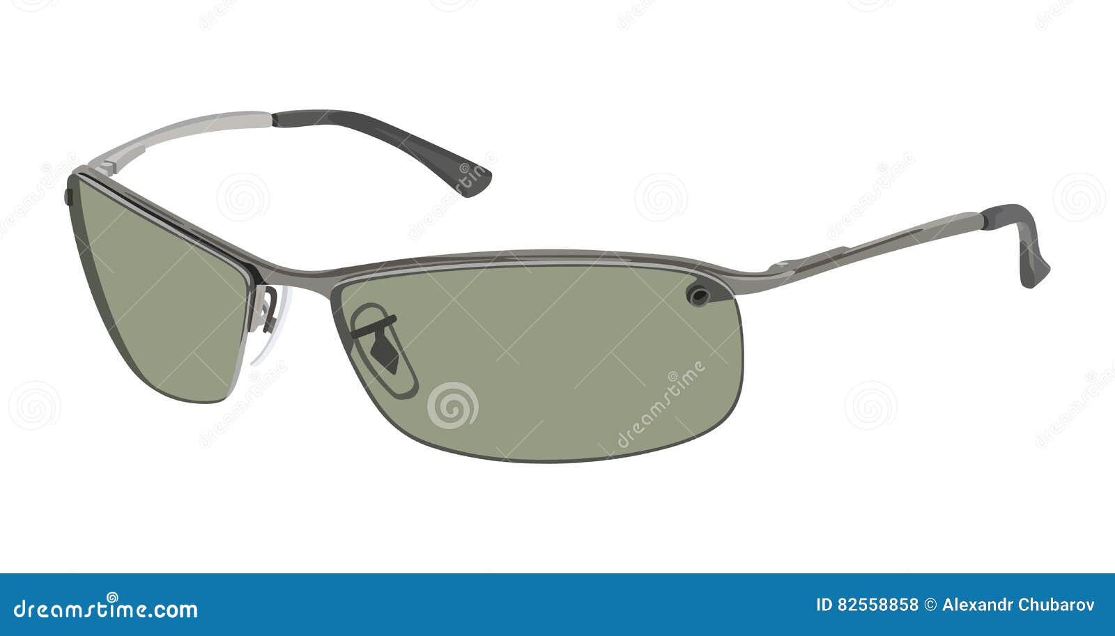 Green sunglasses side stock vector. Illustration of clothing 82558858