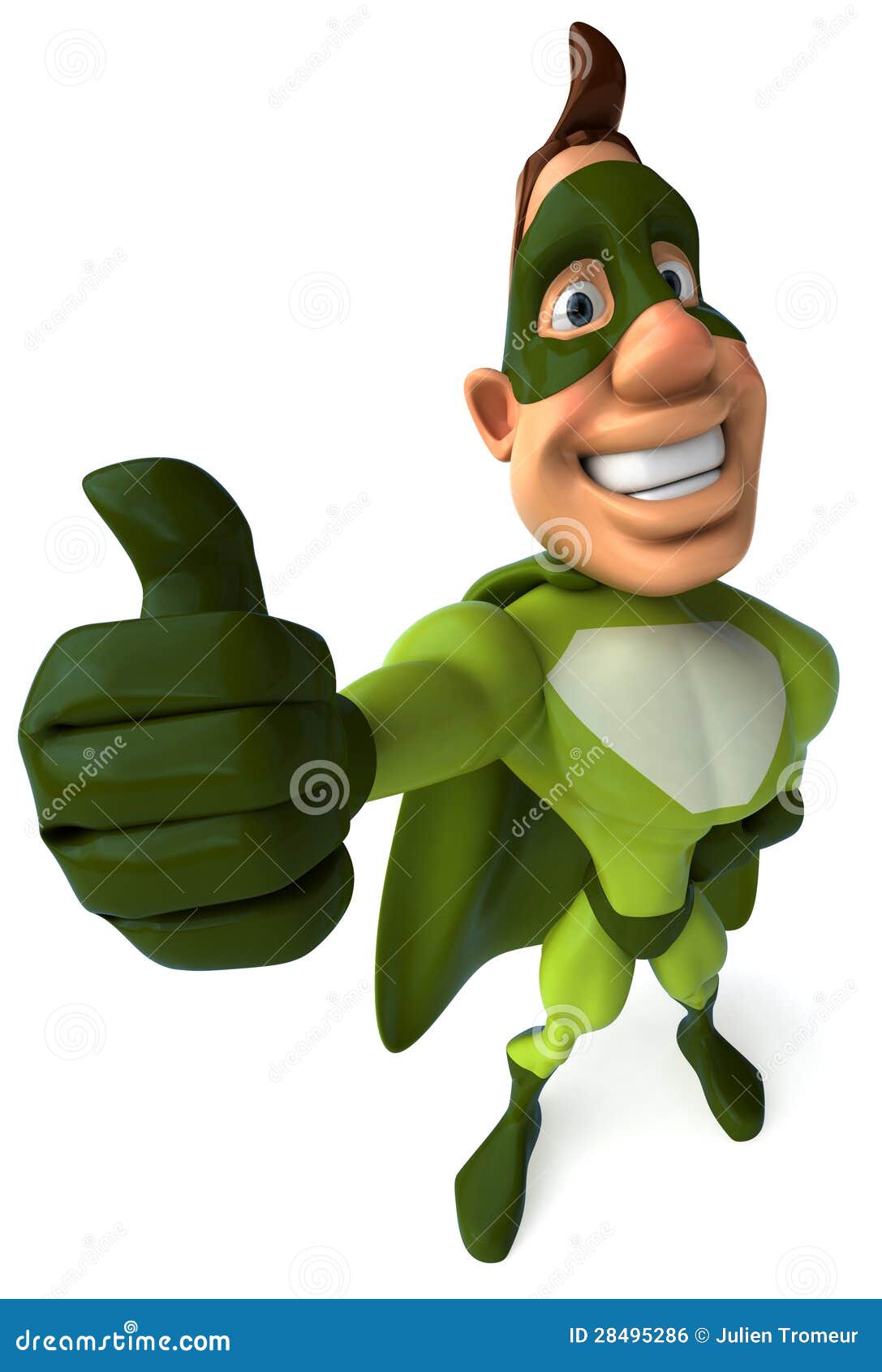 Green Superhero stock illustration. Image of cape, body - 28495286