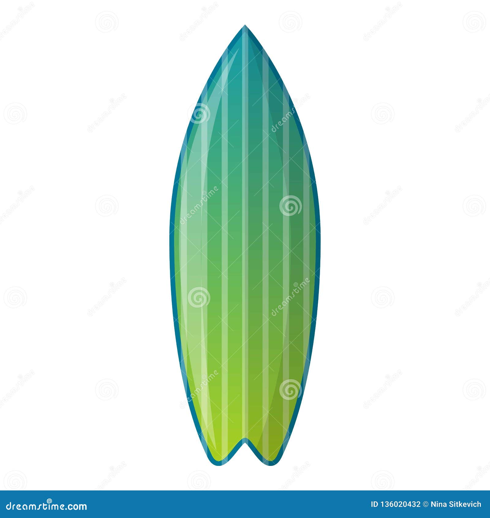 Surfboard Icon Vector Set. Surfing Illustration Sign Collection