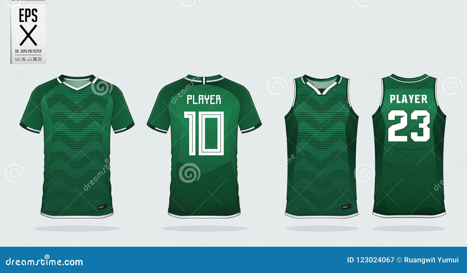 basketball jersey green design