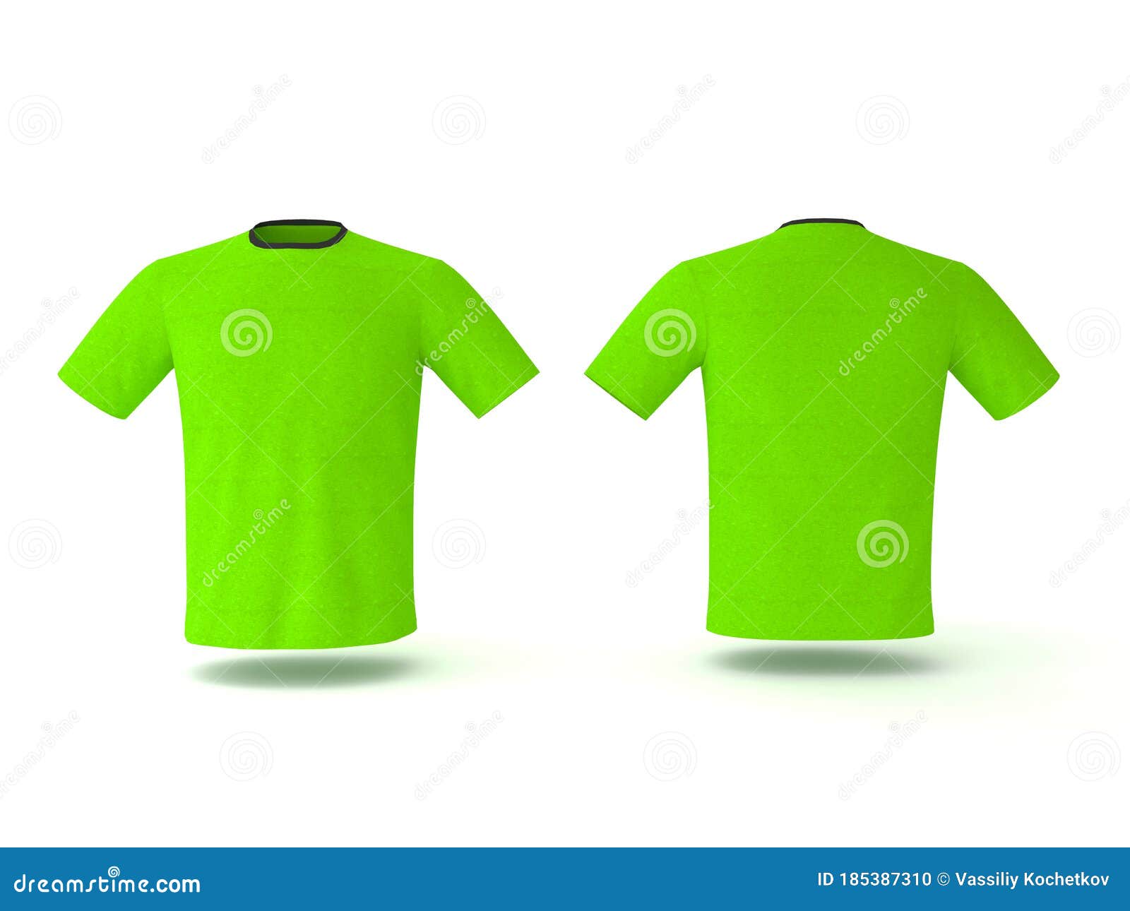 Download Green T-shirt Template, Isolated On Background. Men`s ...
