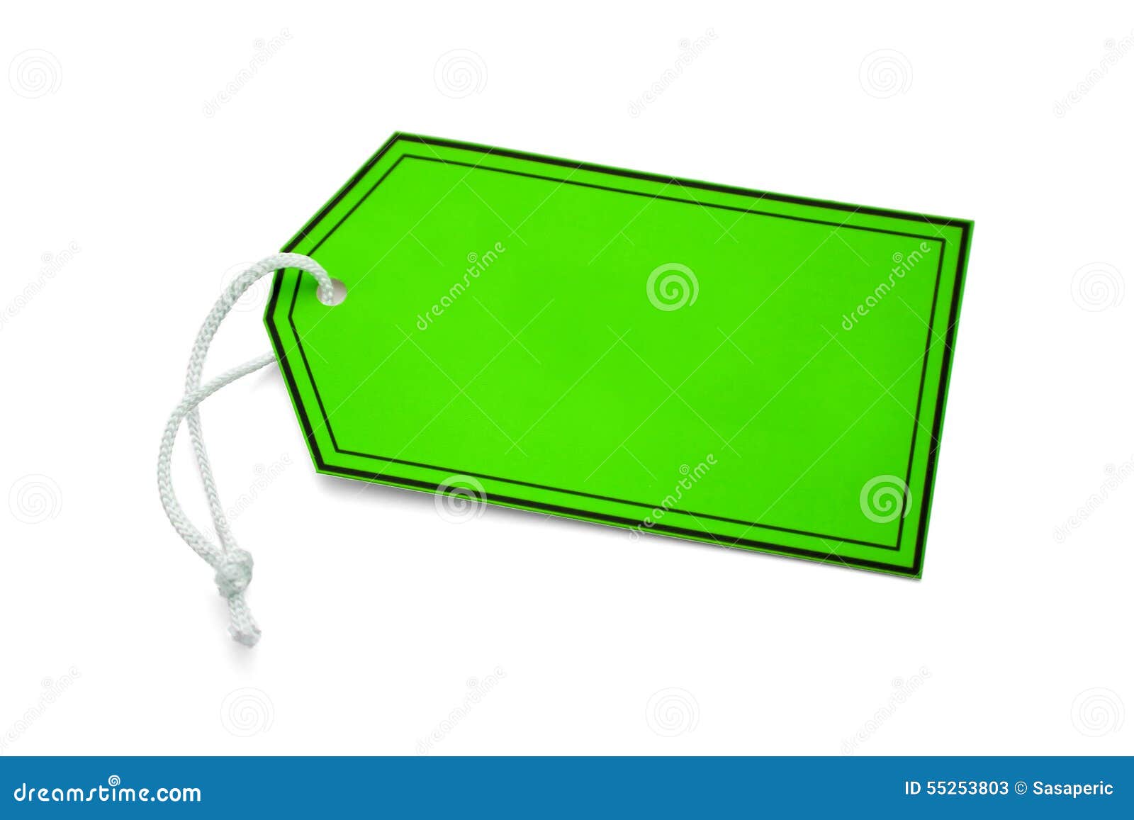 Green tab hanger stock image. Image of trade, cord, fabric - 55253803