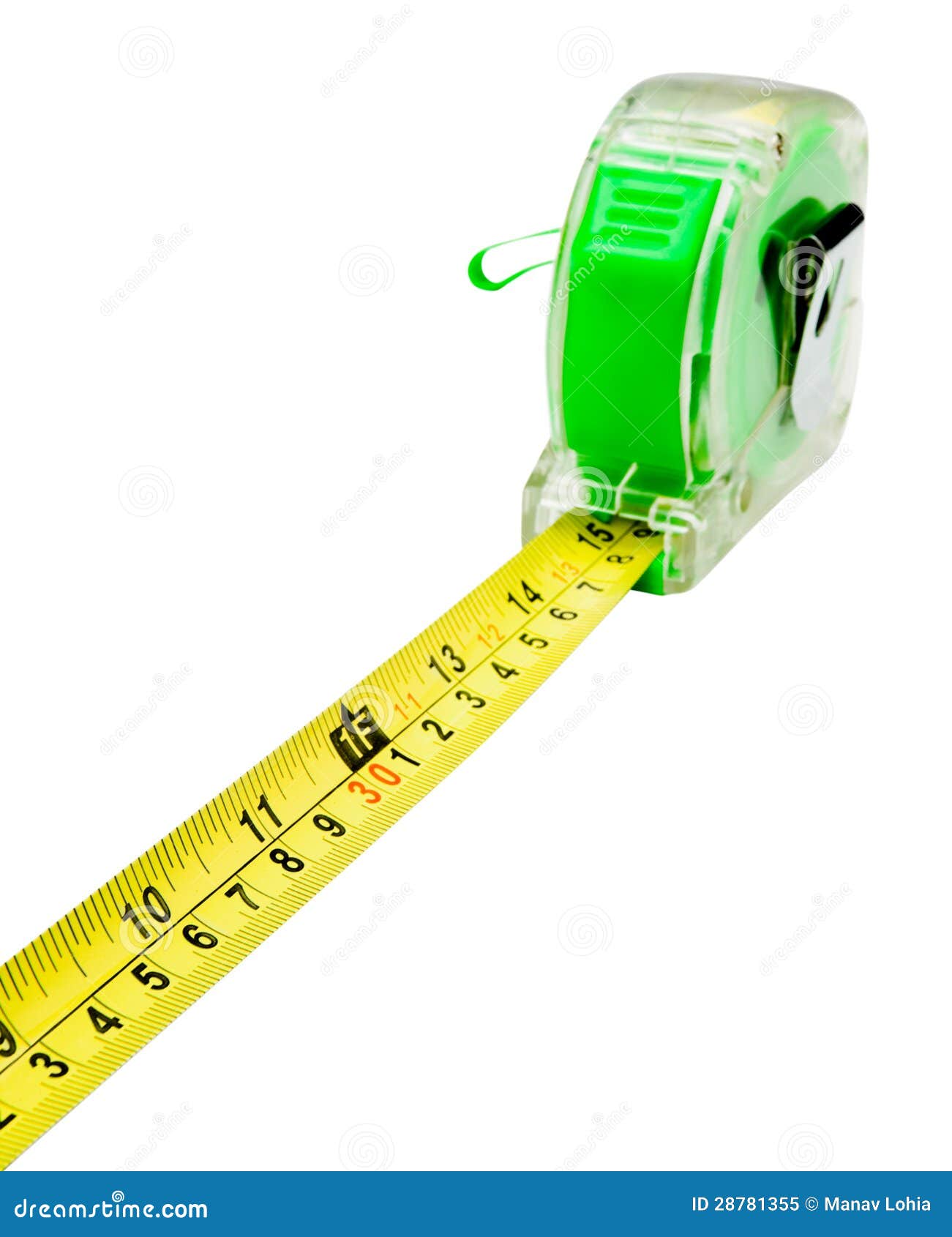 Green tape measure stock image. Image of measuring, isolated 28781355