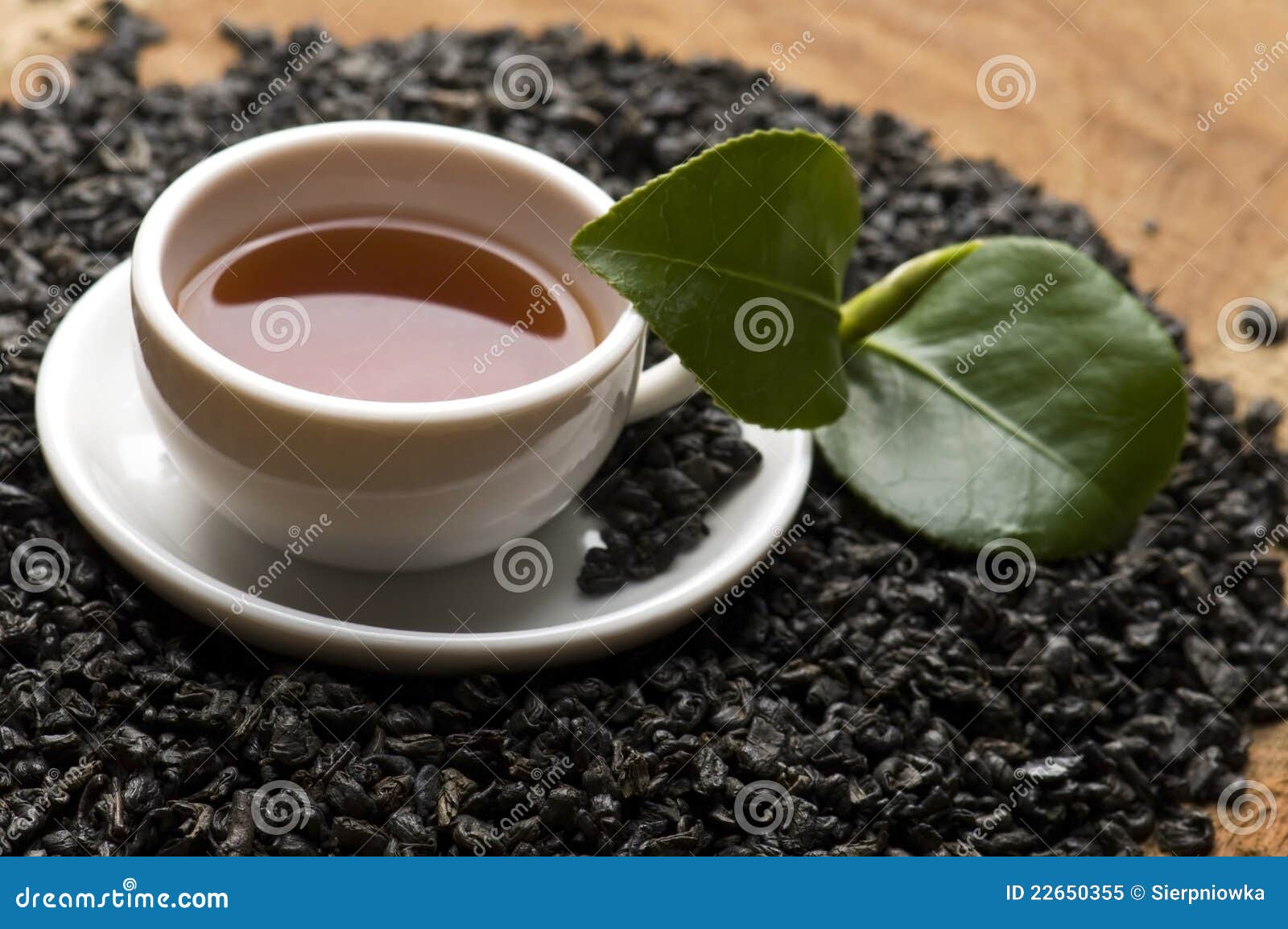 Green tea stock image. Image of gold, brown, herbaceous 22650355