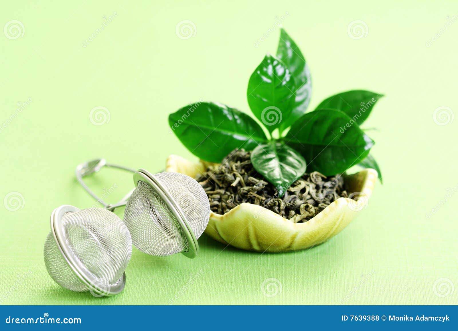 Green tea stock photo. Image of green, nutritional, supplement 7639388