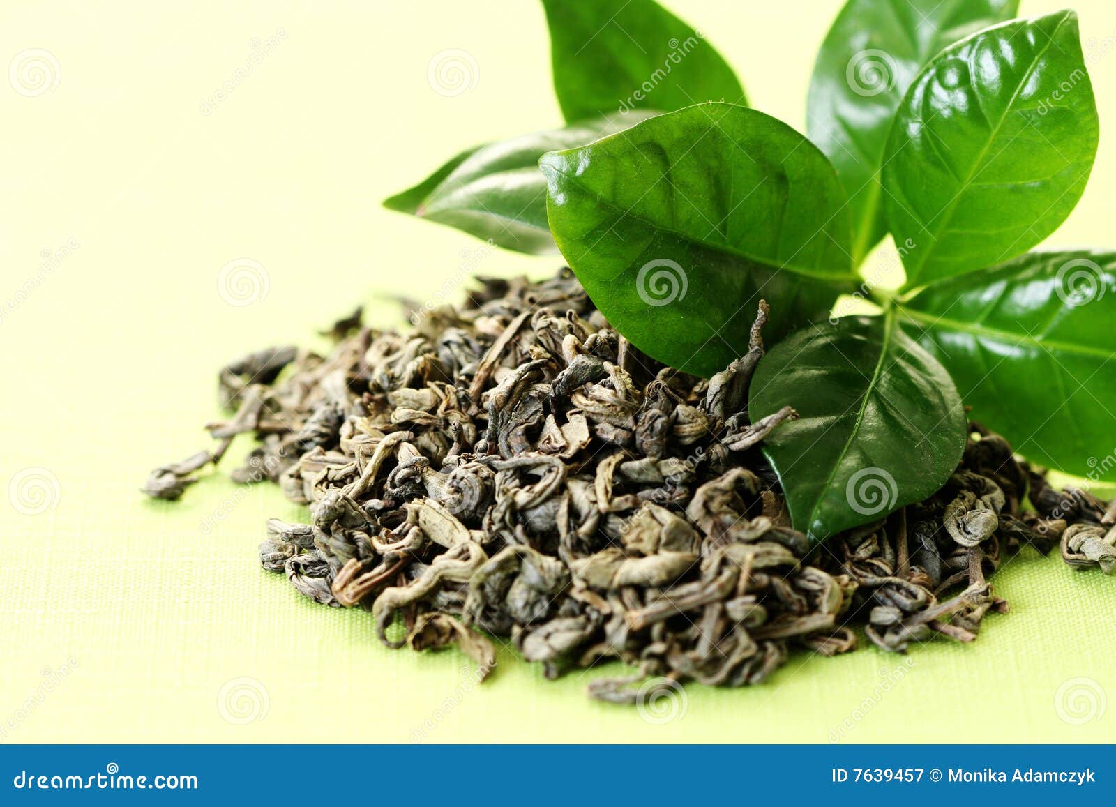 Green tea stock image. Image of herb, beverages, organic 7639457