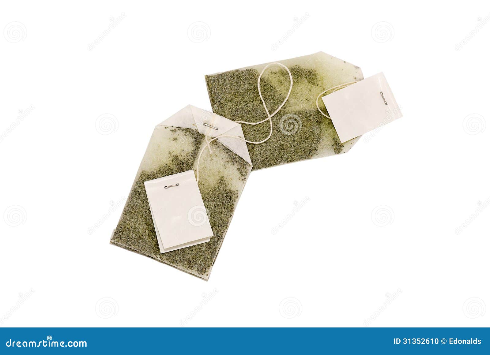 Green Tea Bags stock photo. Image of horizontal, herbal 31352610