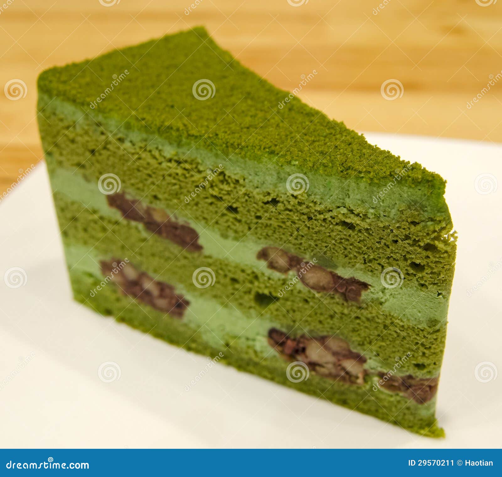 Green Tea Cake stock image. Image of food, green, beans 29570211