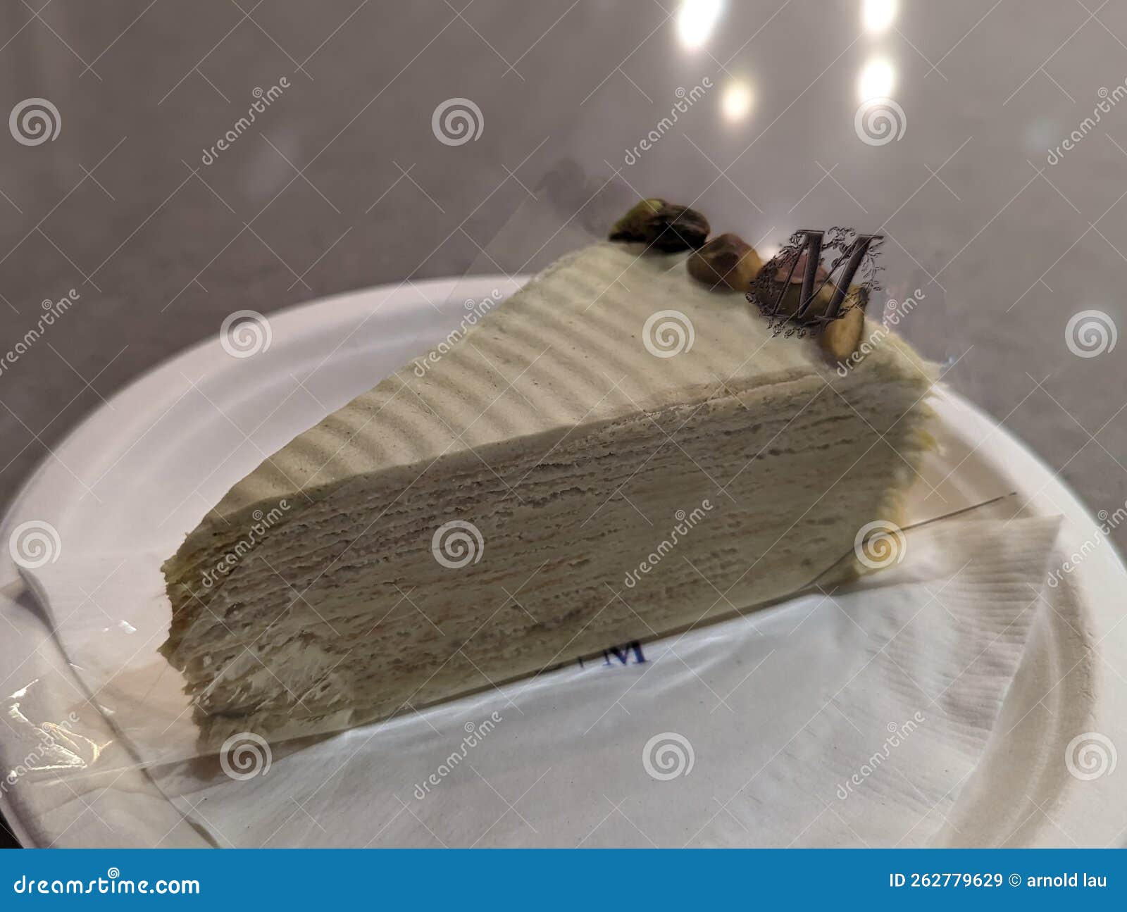 Green tea cake lady m stock image. Image of wood, snack 262779629