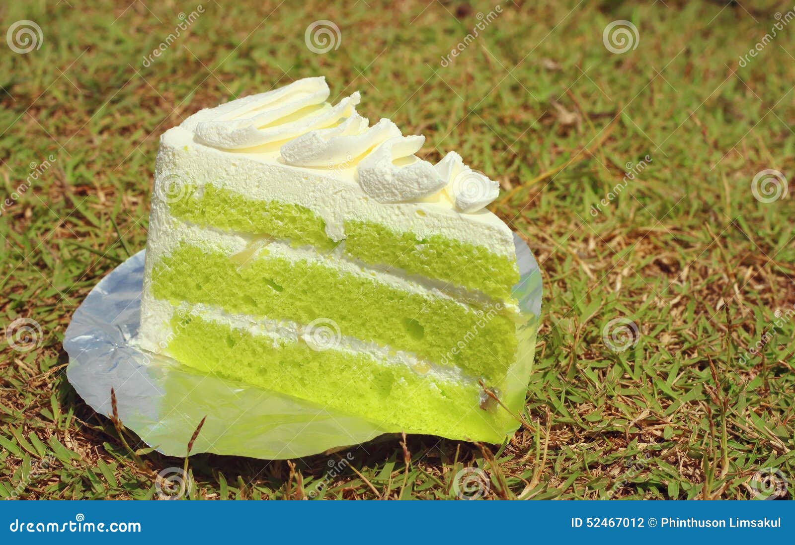 Green tea cake stock photo. Image of sugar, slice, tasty 52467012