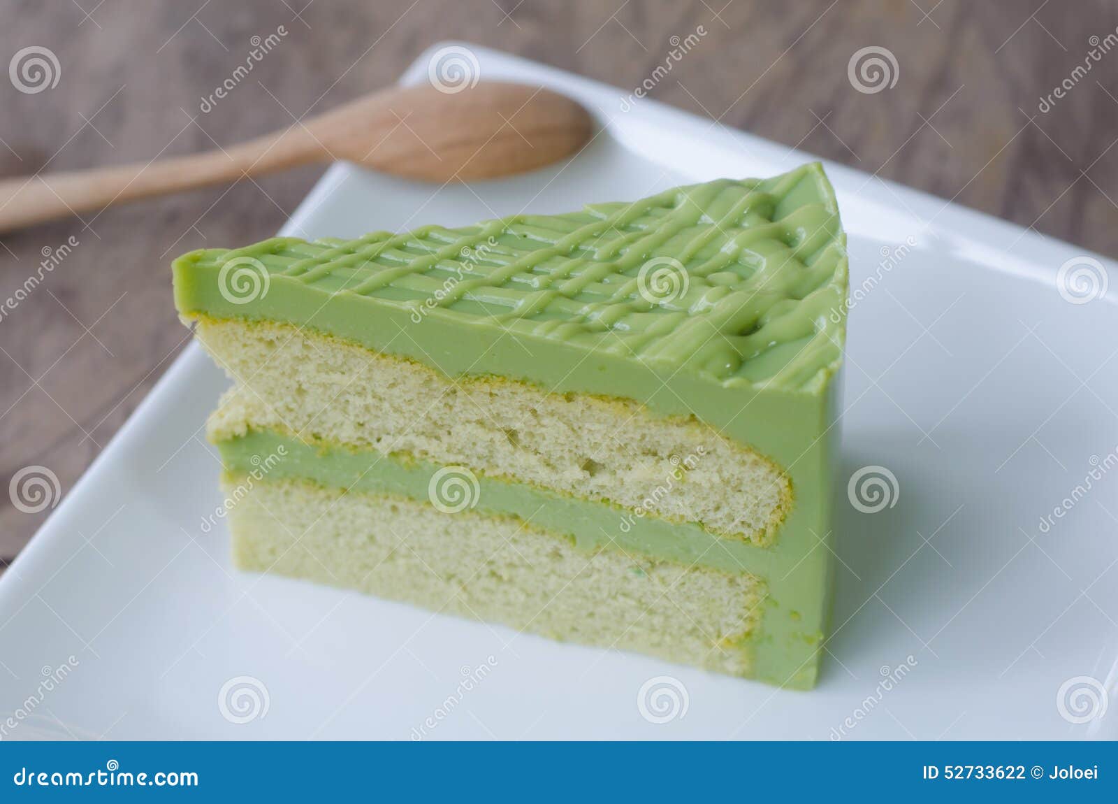 Green tea cake stock photo. Image of drink, traditional 52733622