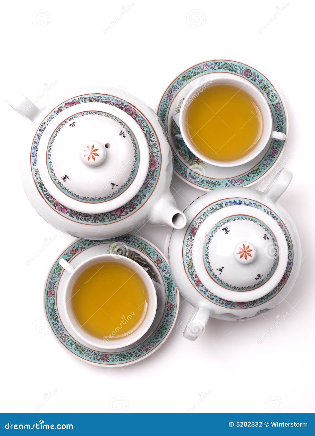 Green Tea China Set stock photo. Image of healthy, china 5202332