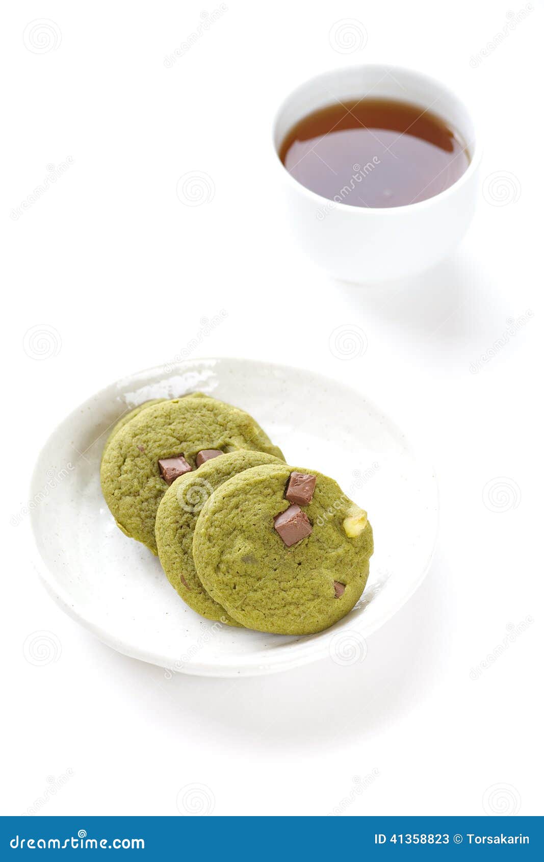 Green tea cookie stock image. Image of seasoning, carbs 41358823