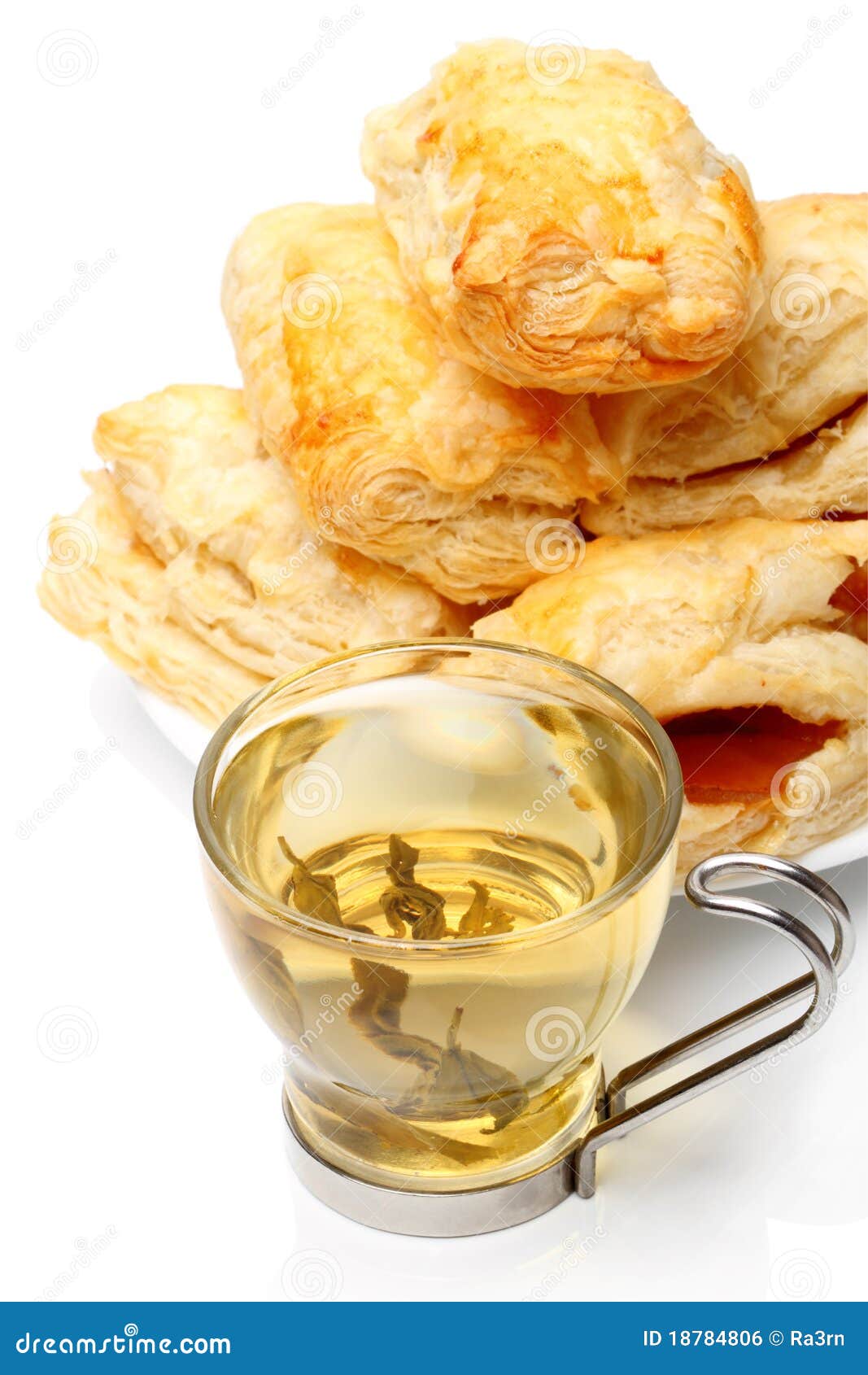 Green Tea & French Pastry Stock Photo Image of shot, food 18784806