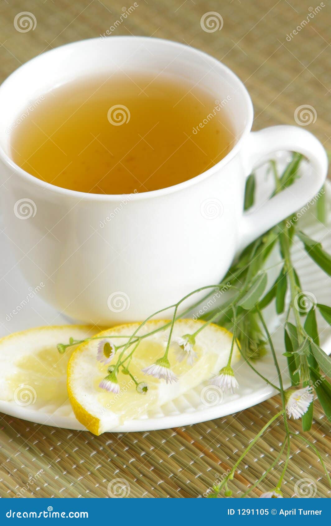 Green Tea with Herbs stock image. Image of herb, warm 1291105