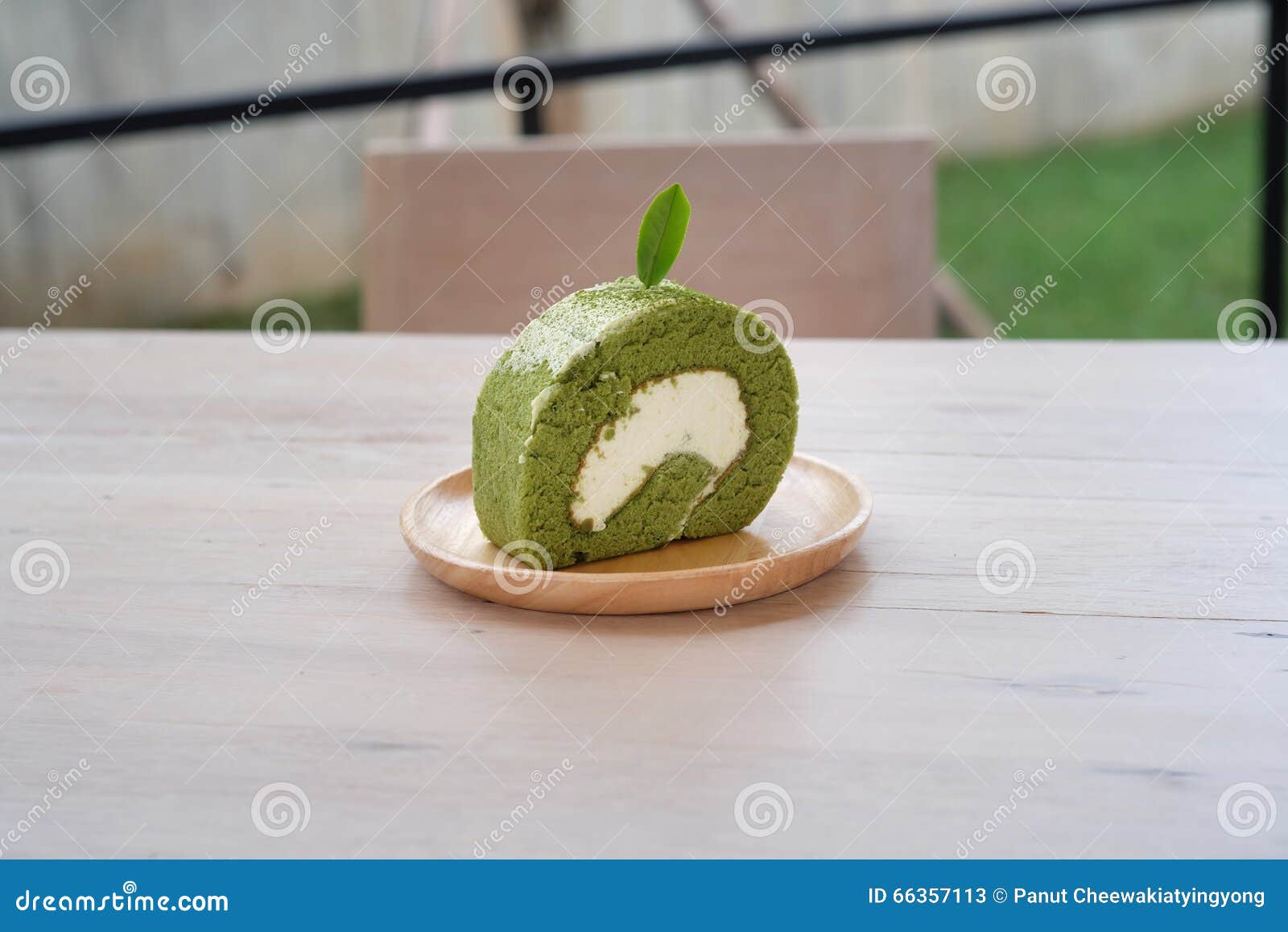 Green tea roll stock image. Image of seed, bakery, japanese 66357113