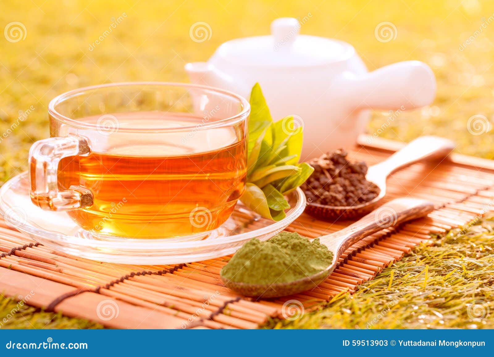 Green tea stock image. Image of scoop, season, sunshine 59513903